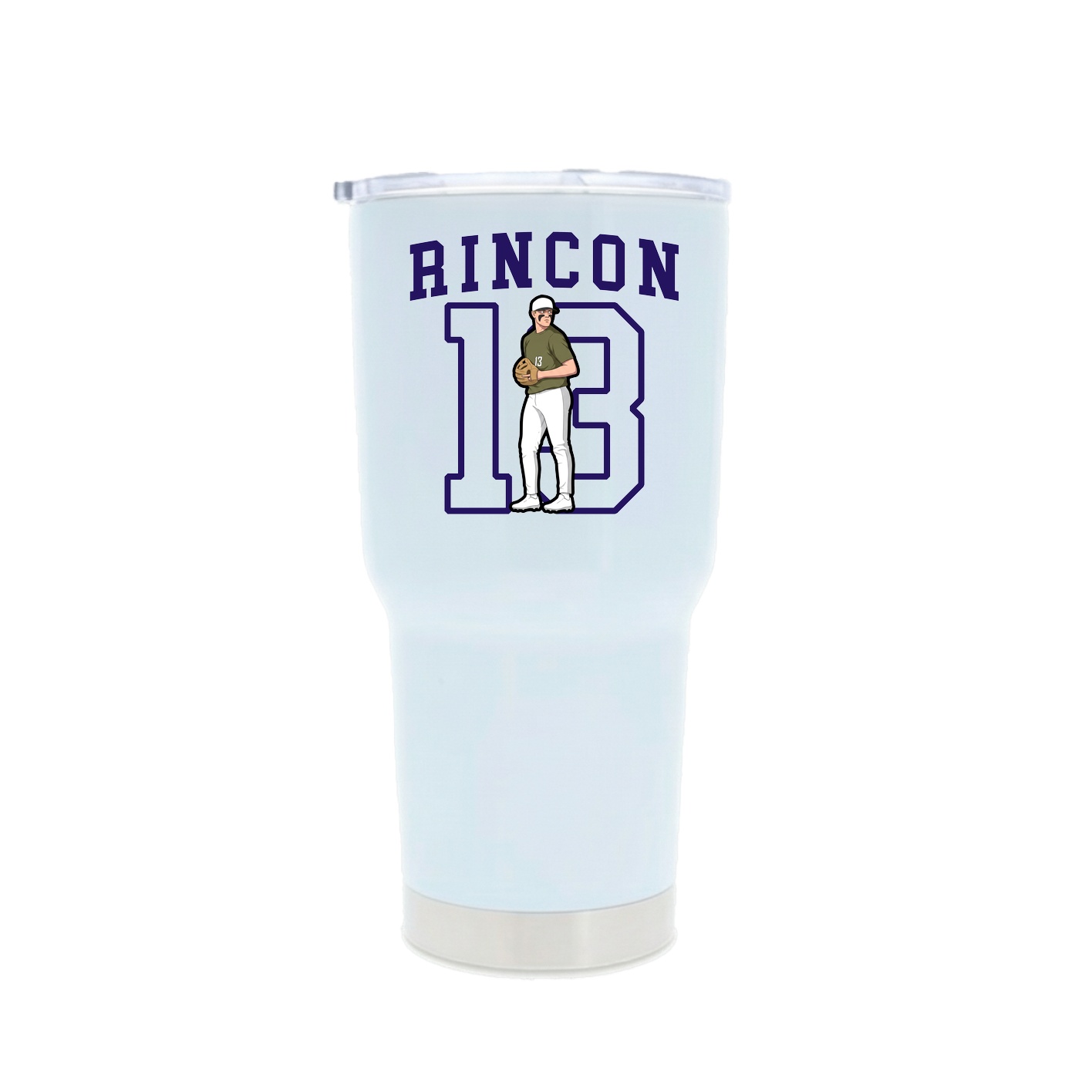 30oz Stainless Steel Tumbler — Shirsey in White