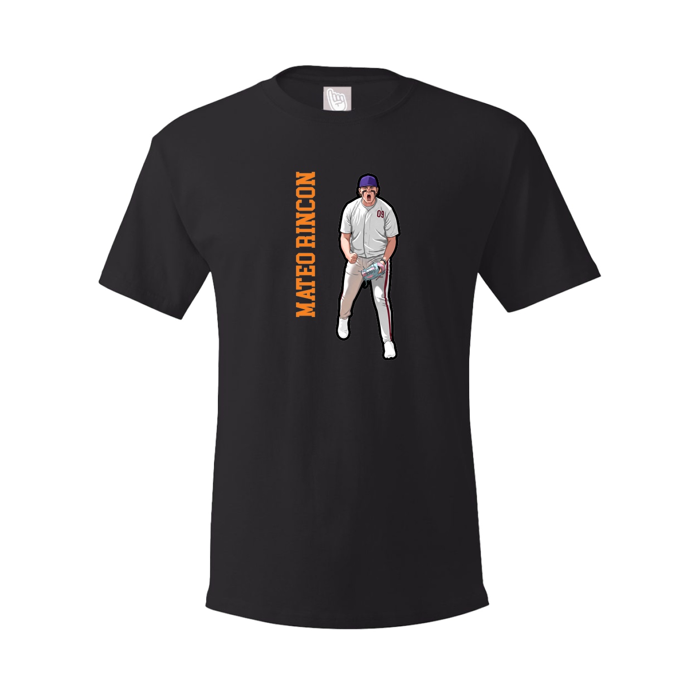 Tee — Name Vertical in Black