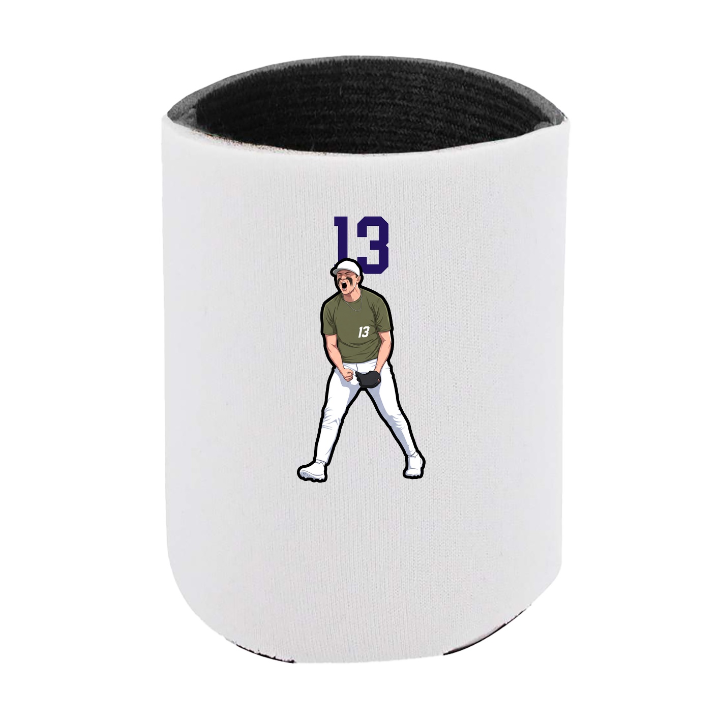 Can Holder — Number Top in White