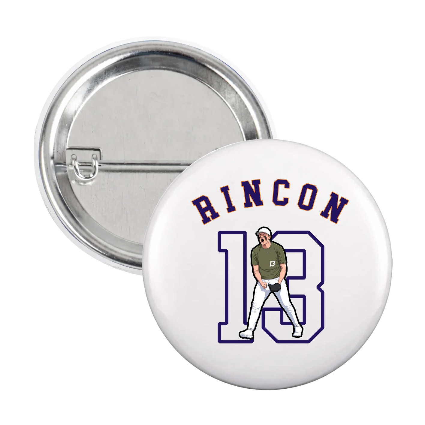 Game Day Button — Shirsey Arch in White