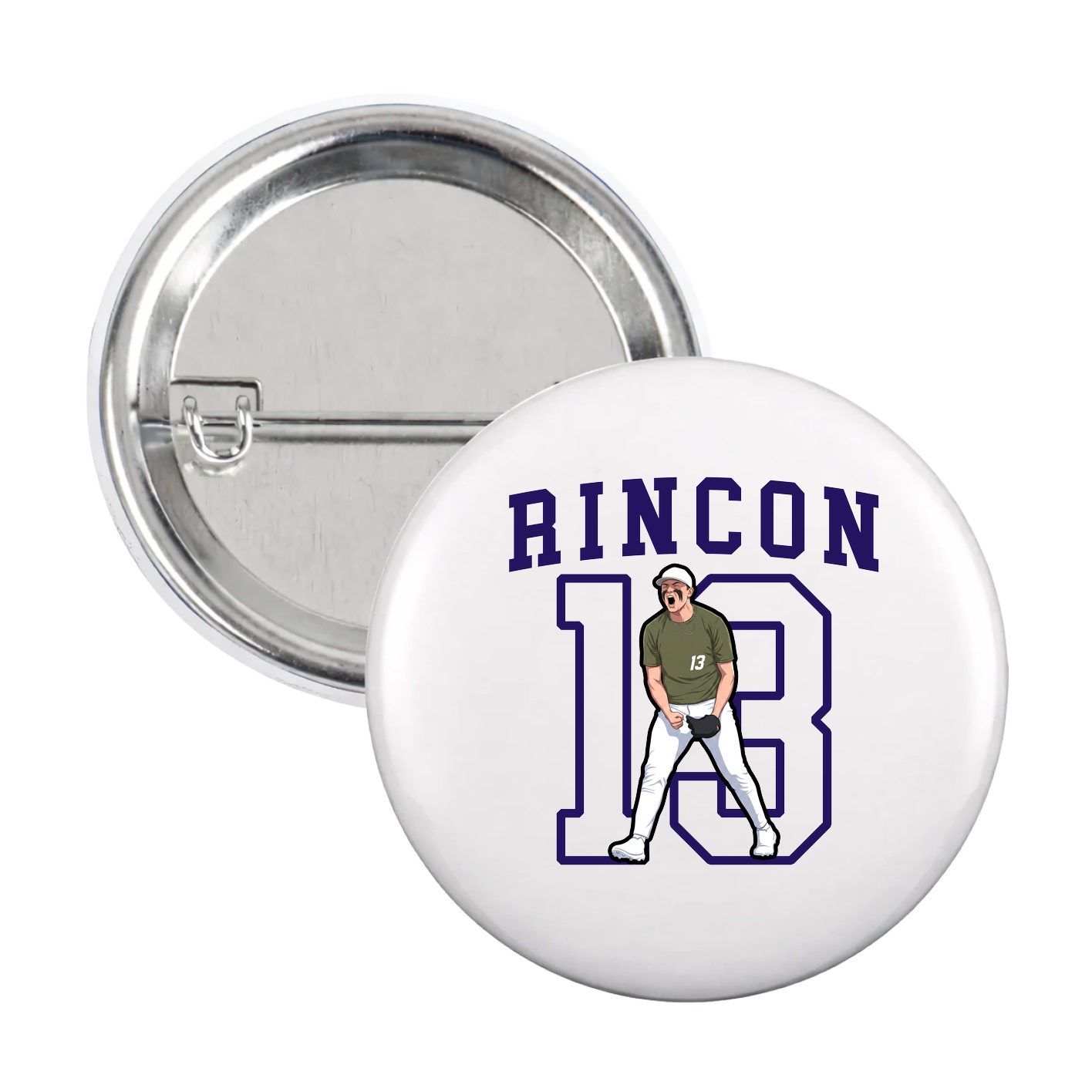 Game Day Button — Shirsey in White