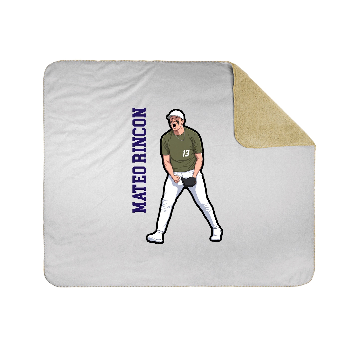 50x60 Sherpa Lined Throw Blanket