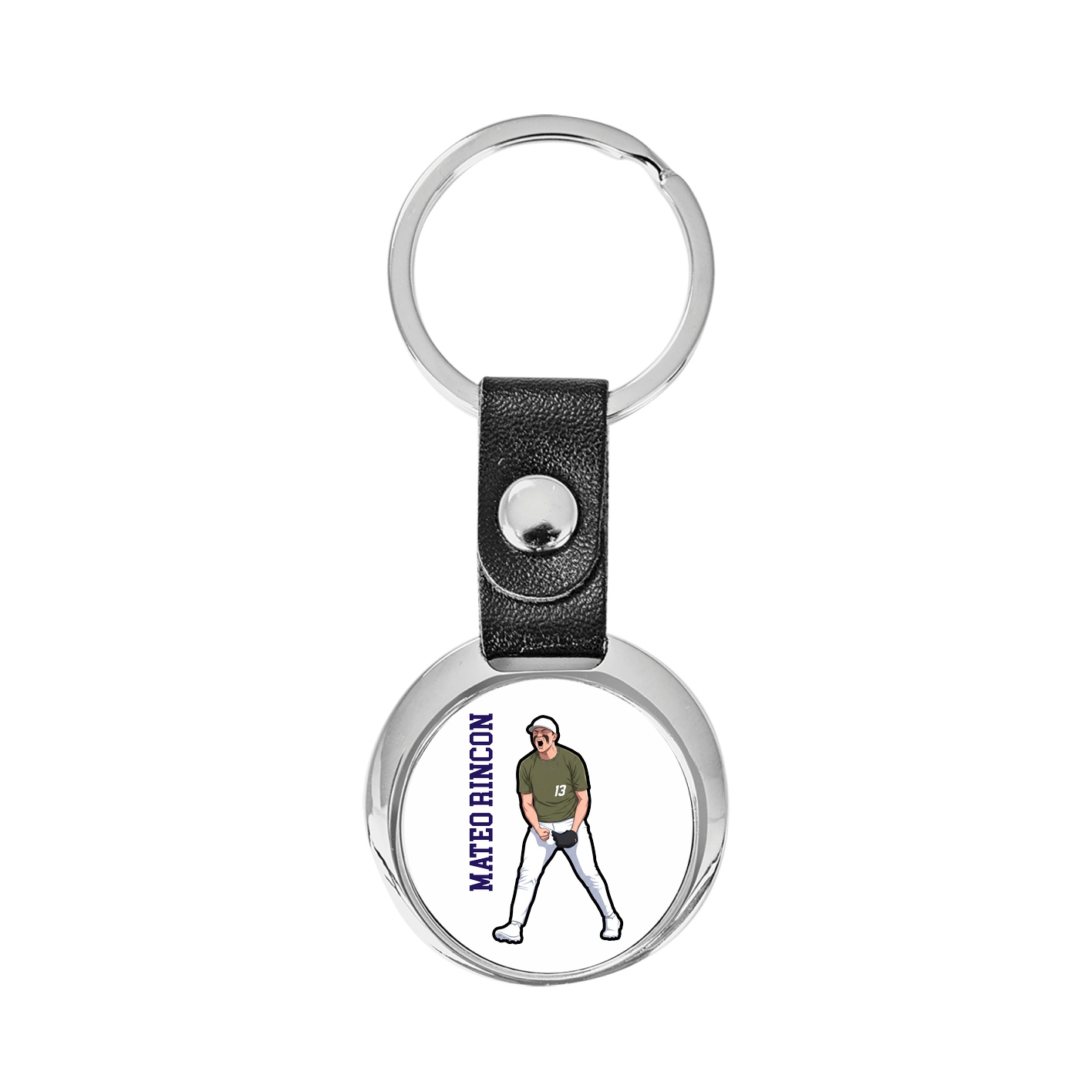 Key Chain — Name Vertical in Classic