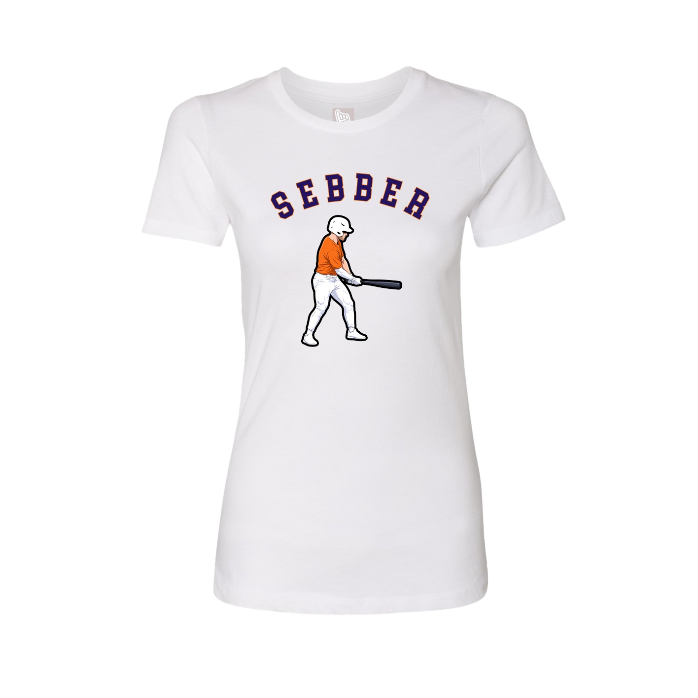 Fitted Women's Tee — Shirsey Arch in White