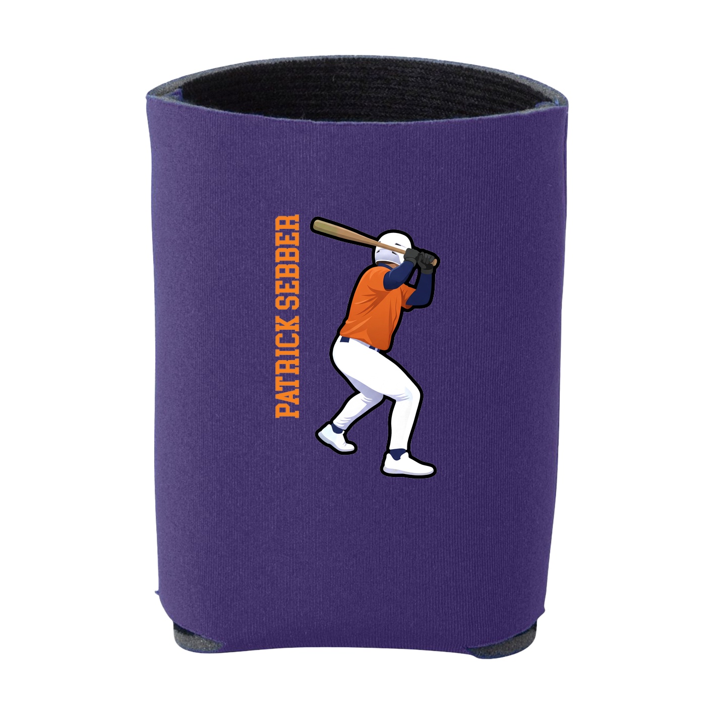 Can Holder — Name Vertical in Purple
