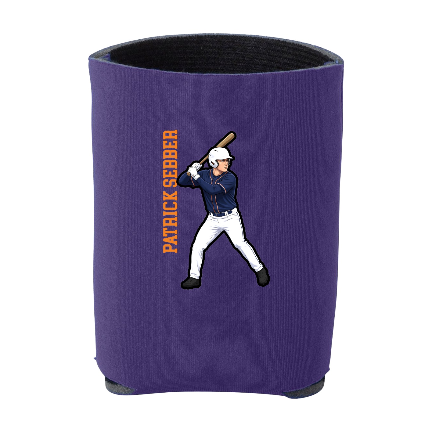 Can Holder — Name Vertical in Purple