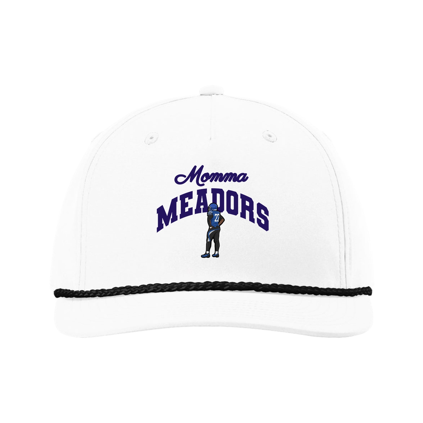 Five-Panel Classic Rope Cap — Mothers Day Arch in White