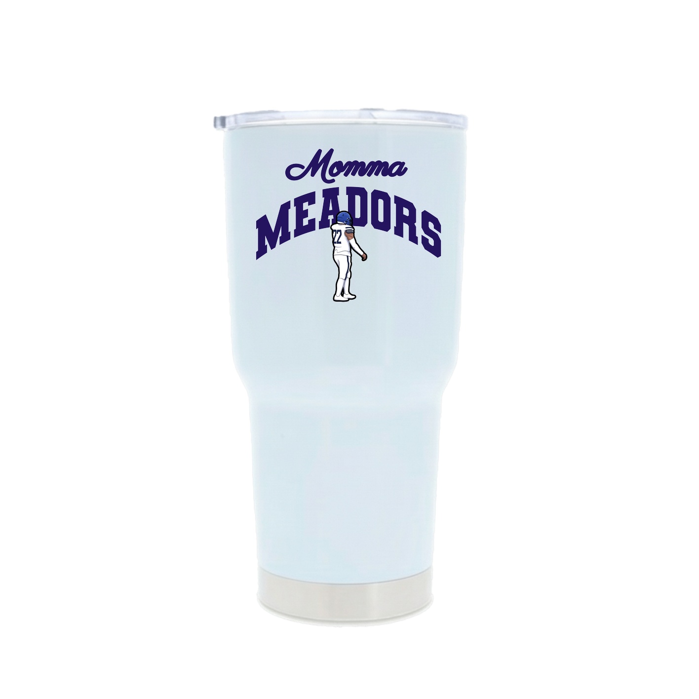 30oz Stainless Steel Tumbler — Mothers Day Arch in White