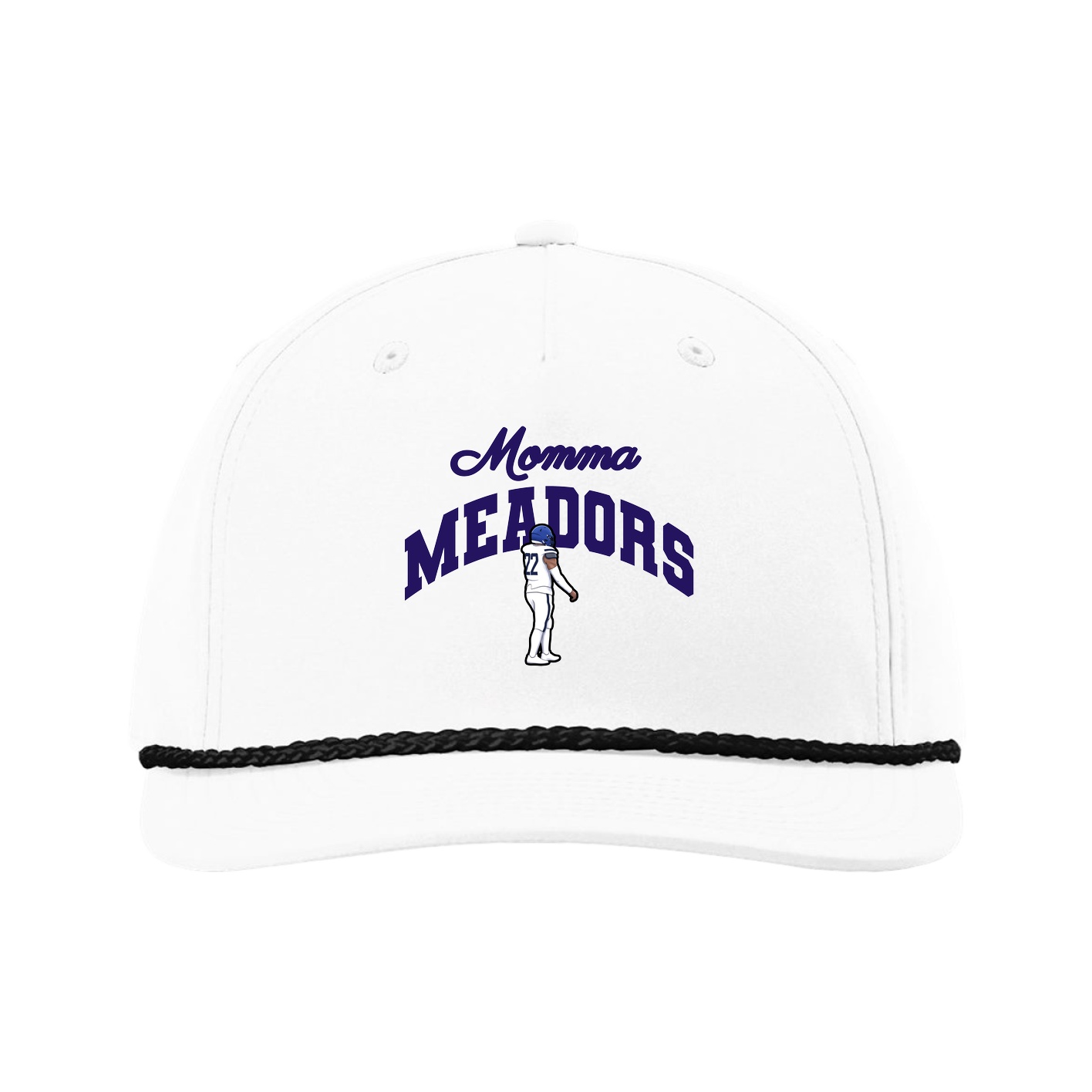 Five-Panel Classic Rope Cap — Mothers Day Arch in White
