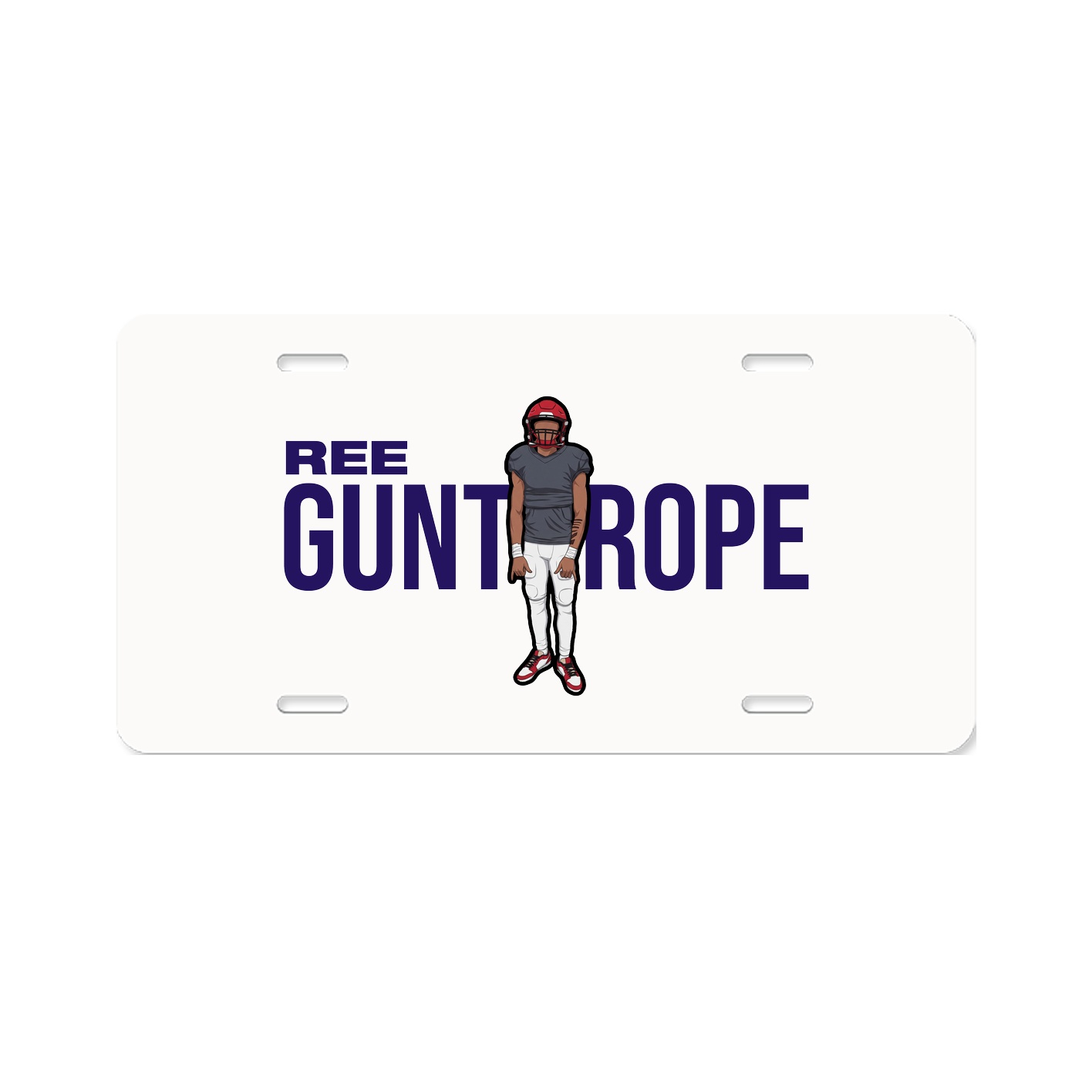 License Plate — Player Name in Classic