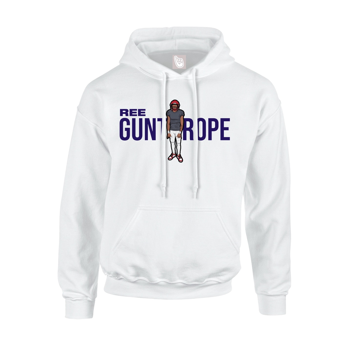 Hoodie — Player Name in White