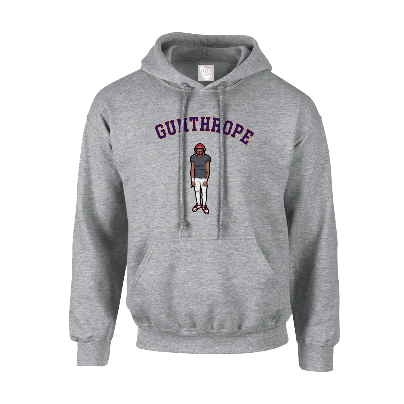 Youth Hoodie — Shirsey Arch in Grey