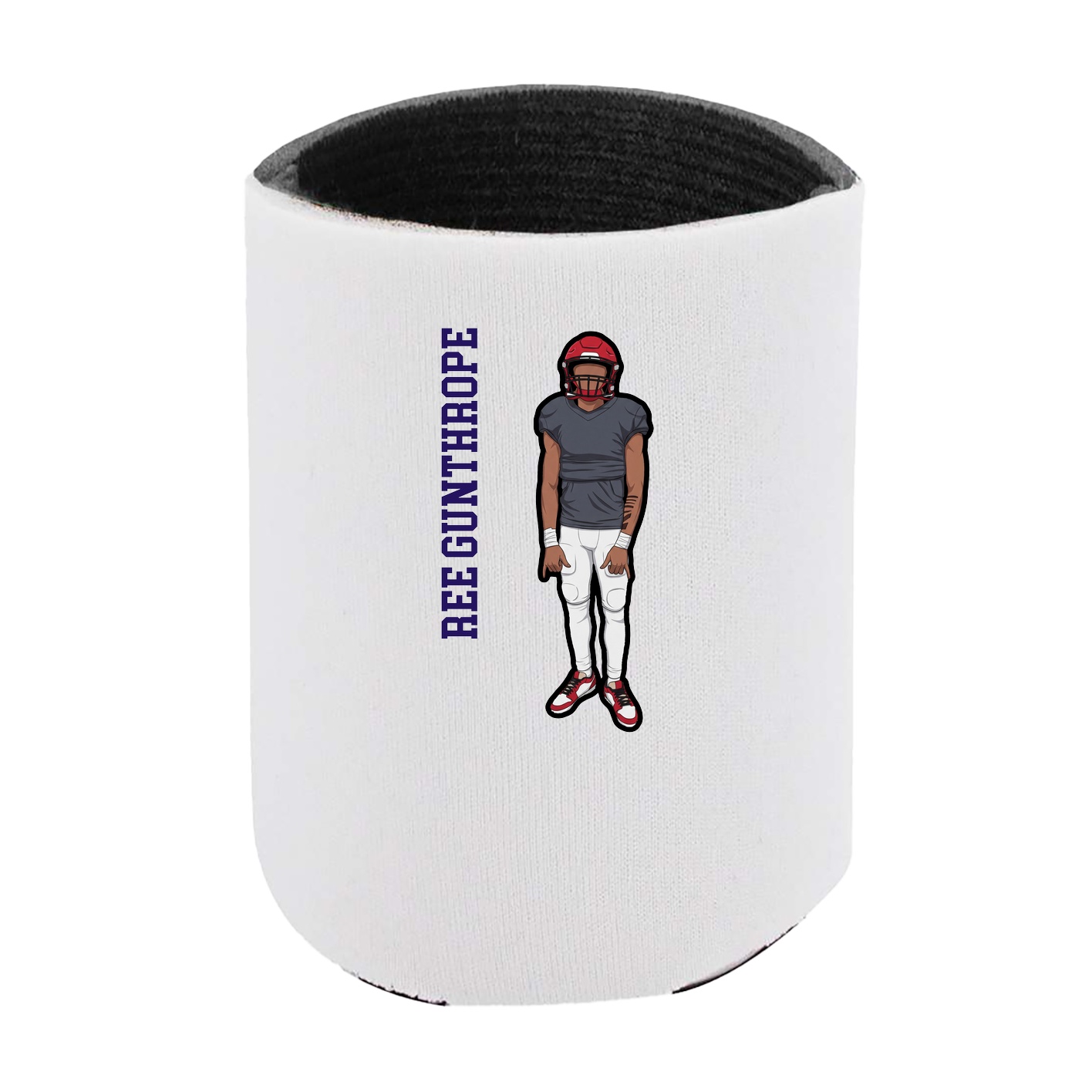Can Holder — Name Vertical in White