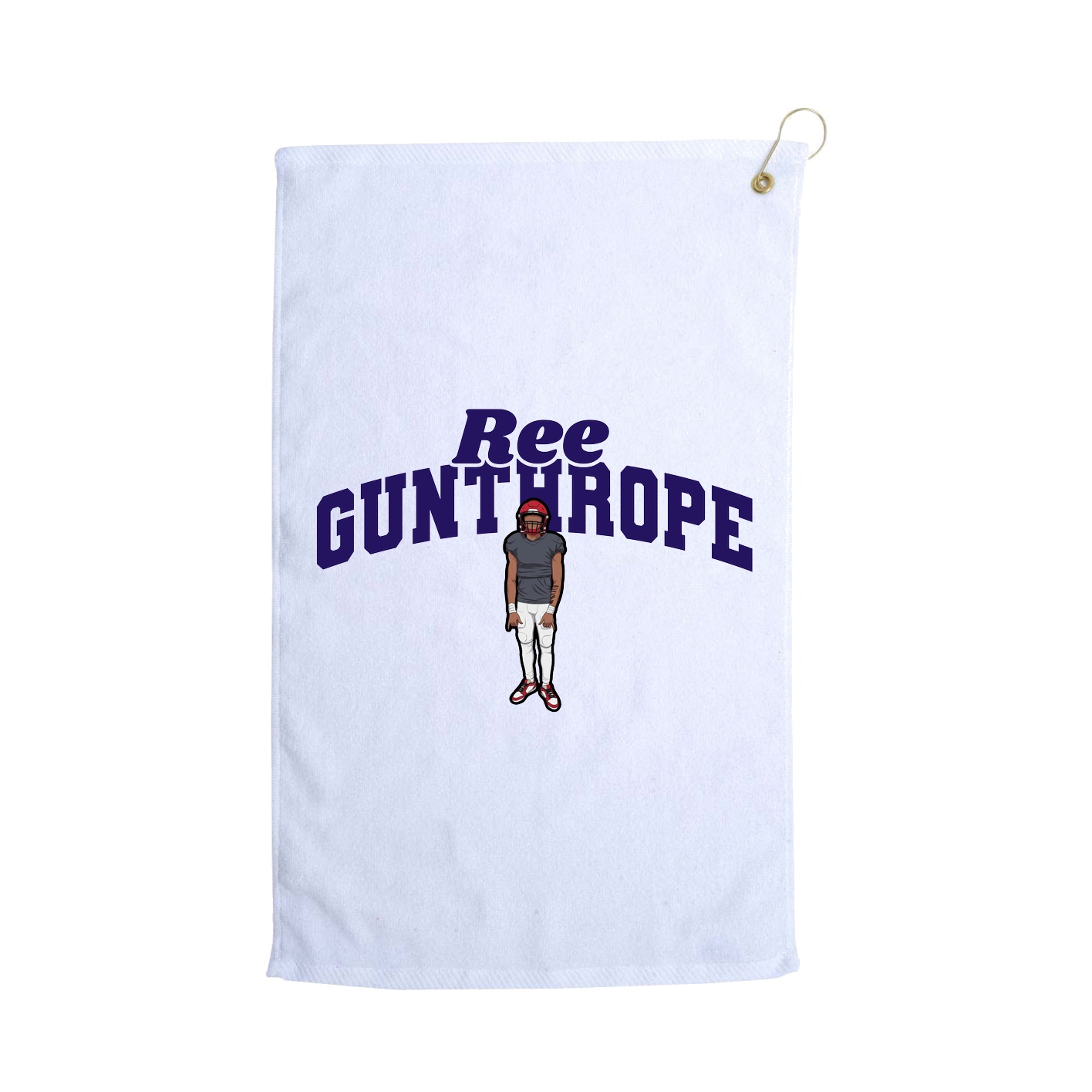 Golf Towel — Signature Arch in White