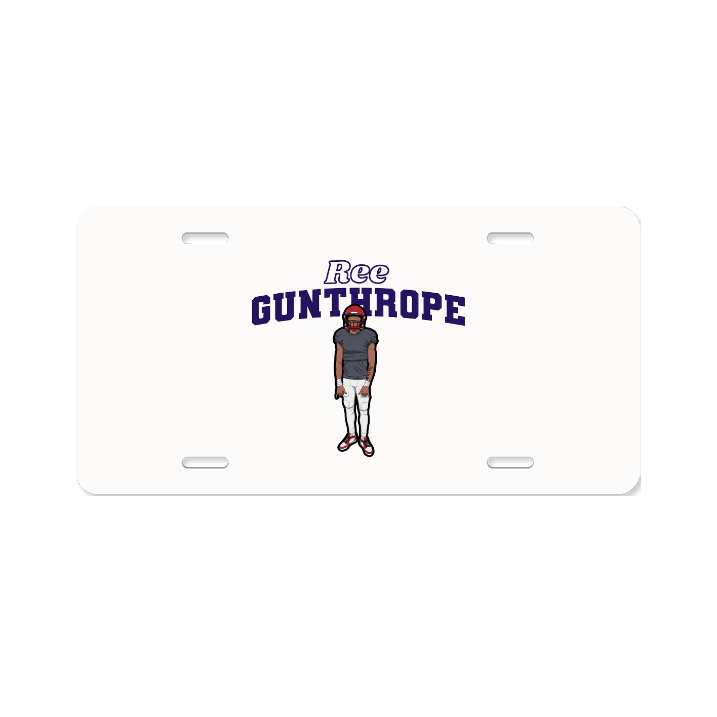 License Plate — Name Arch in Classic