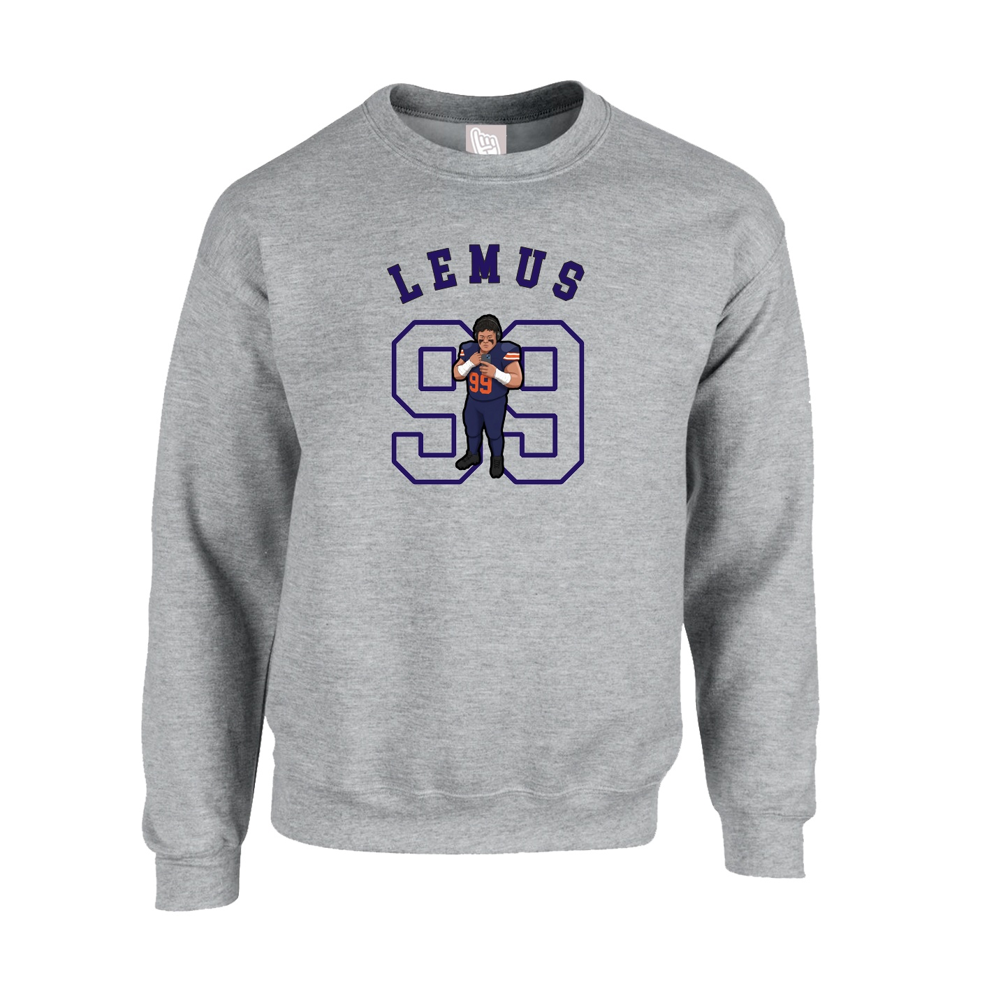 Fleece Crew — Shirsey Arch in Grey