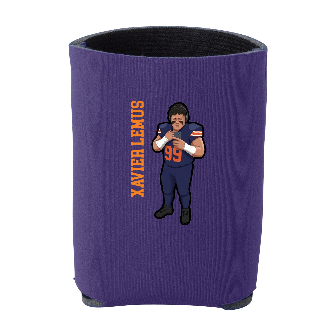 Can Holder — Name Vertical in Purple