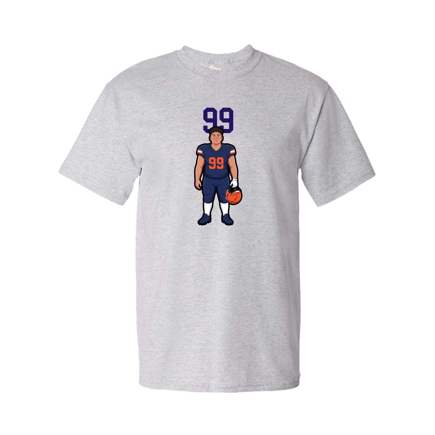 Tee — Number Top in Grey