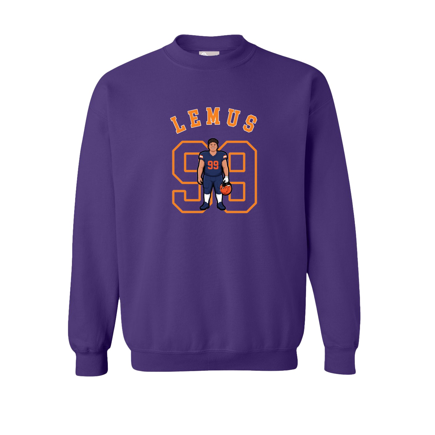 Fleece Crew — Shirsey Arch in Purple