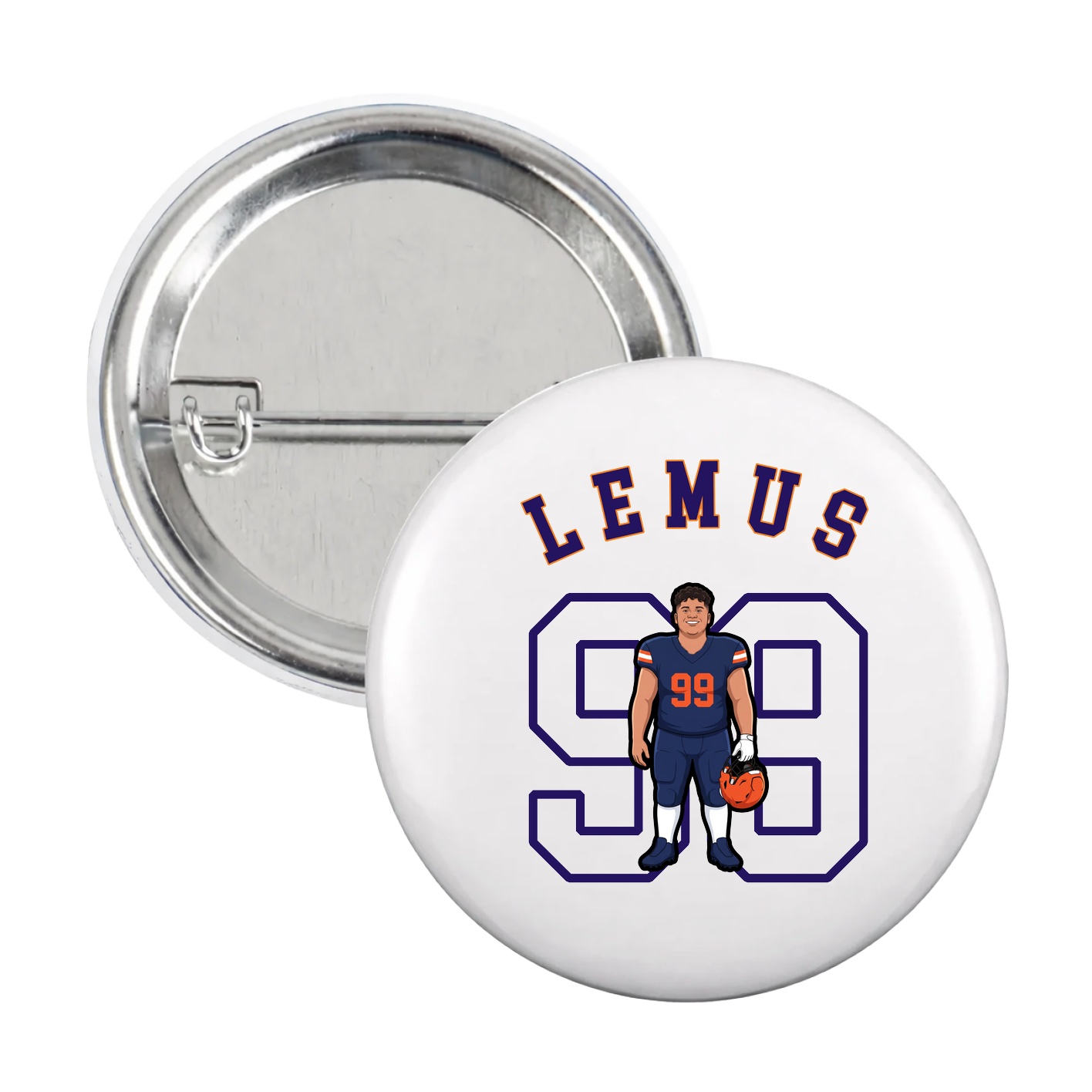 Game Day Button — Shirsey Arch in White