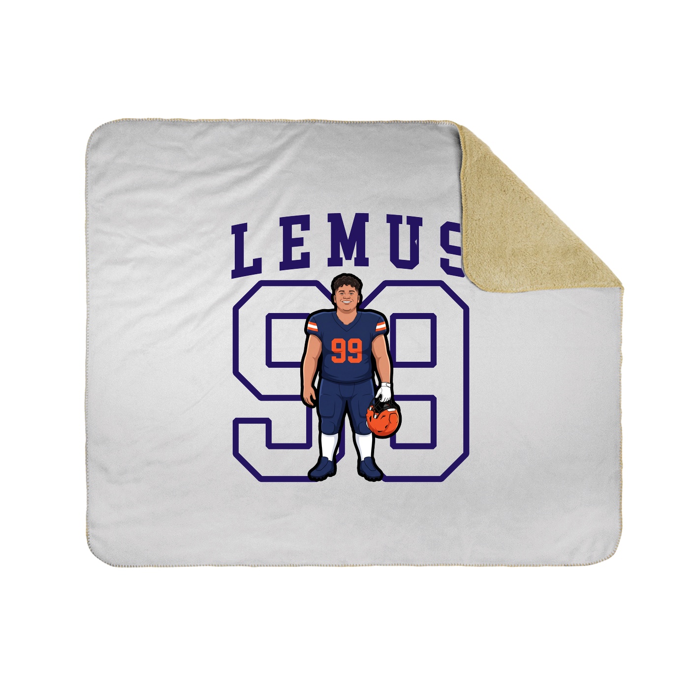Throw Blanket — Shirsey in White