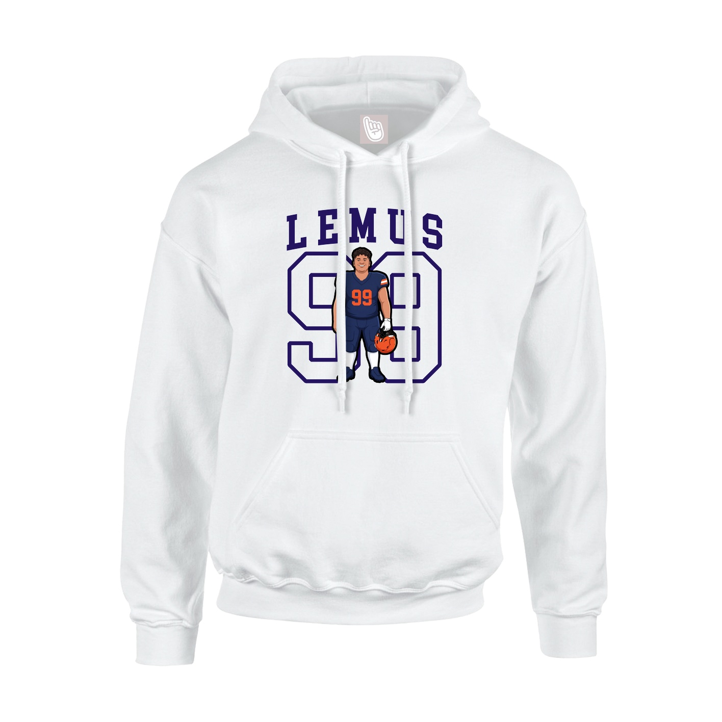 Hoodie — Shirsey in White