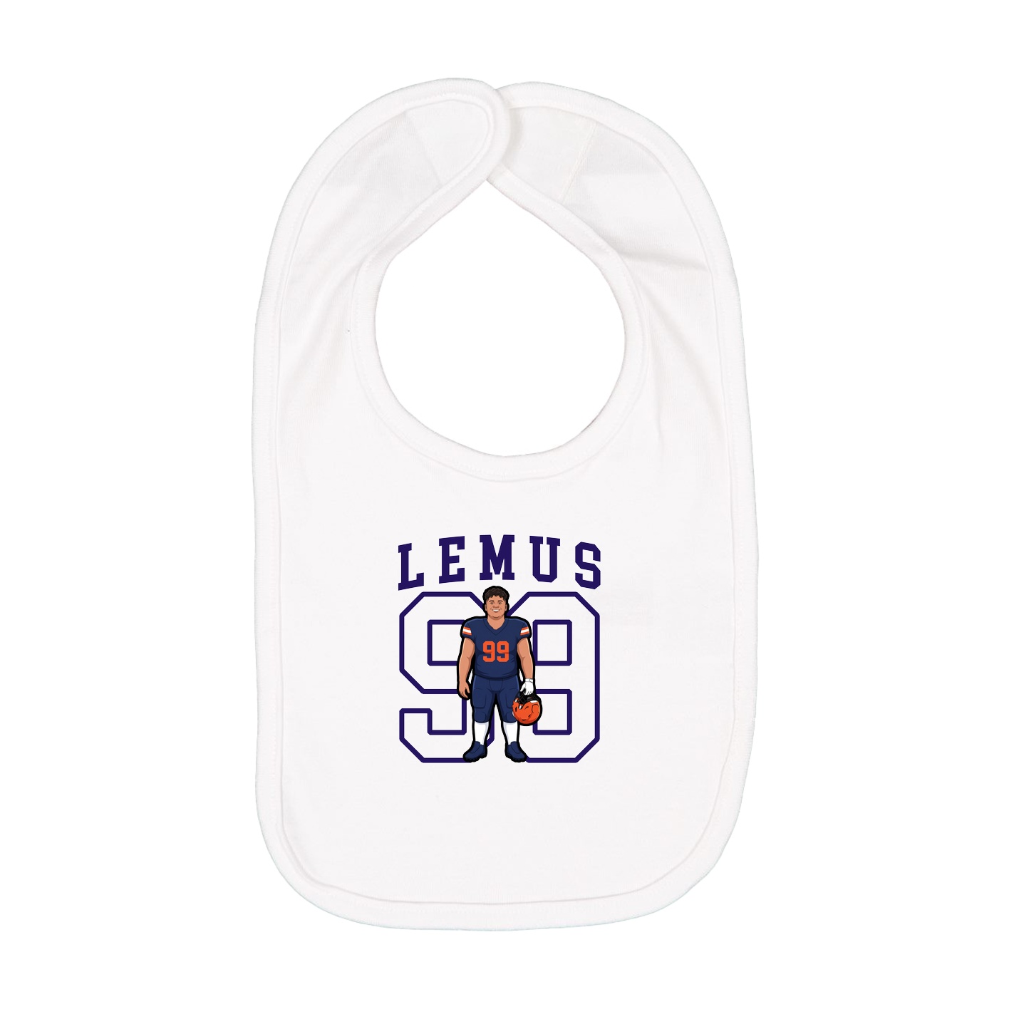Infant Bib — Shirsey in White