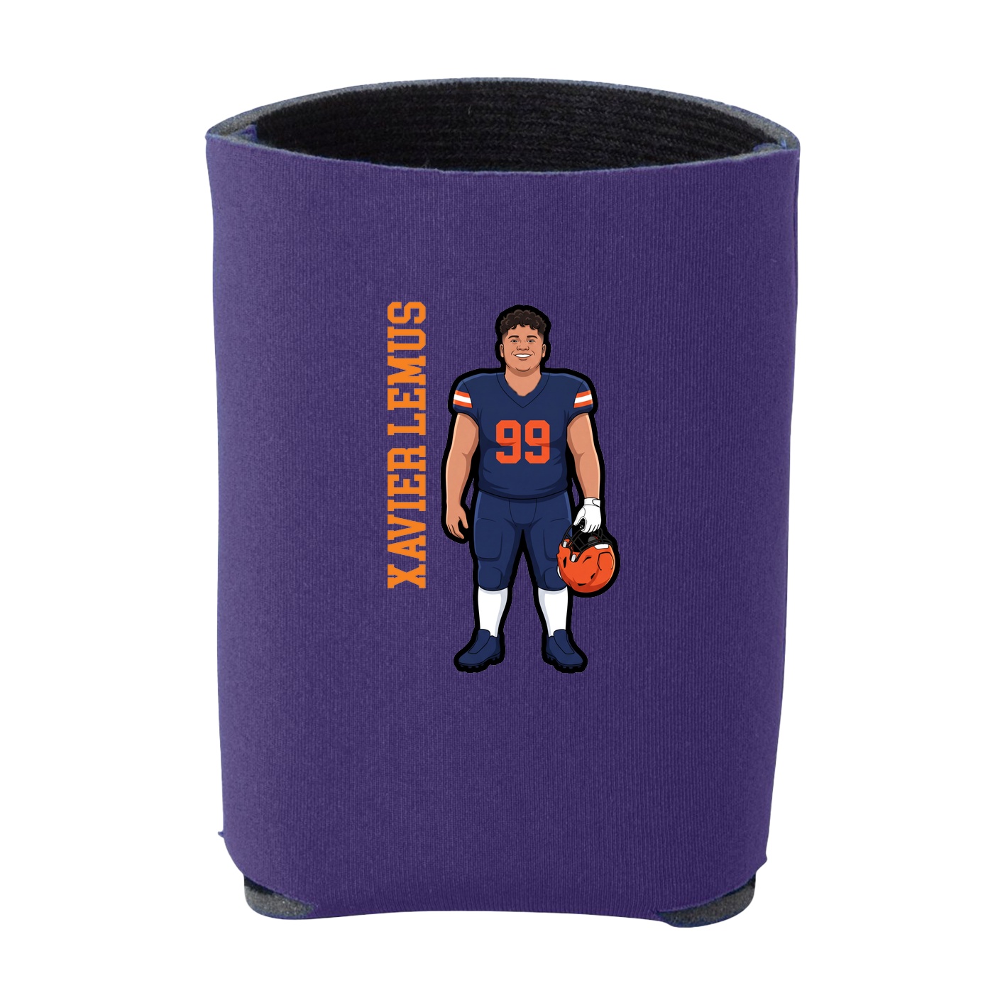 Can Holder — Name Vertical in Purple