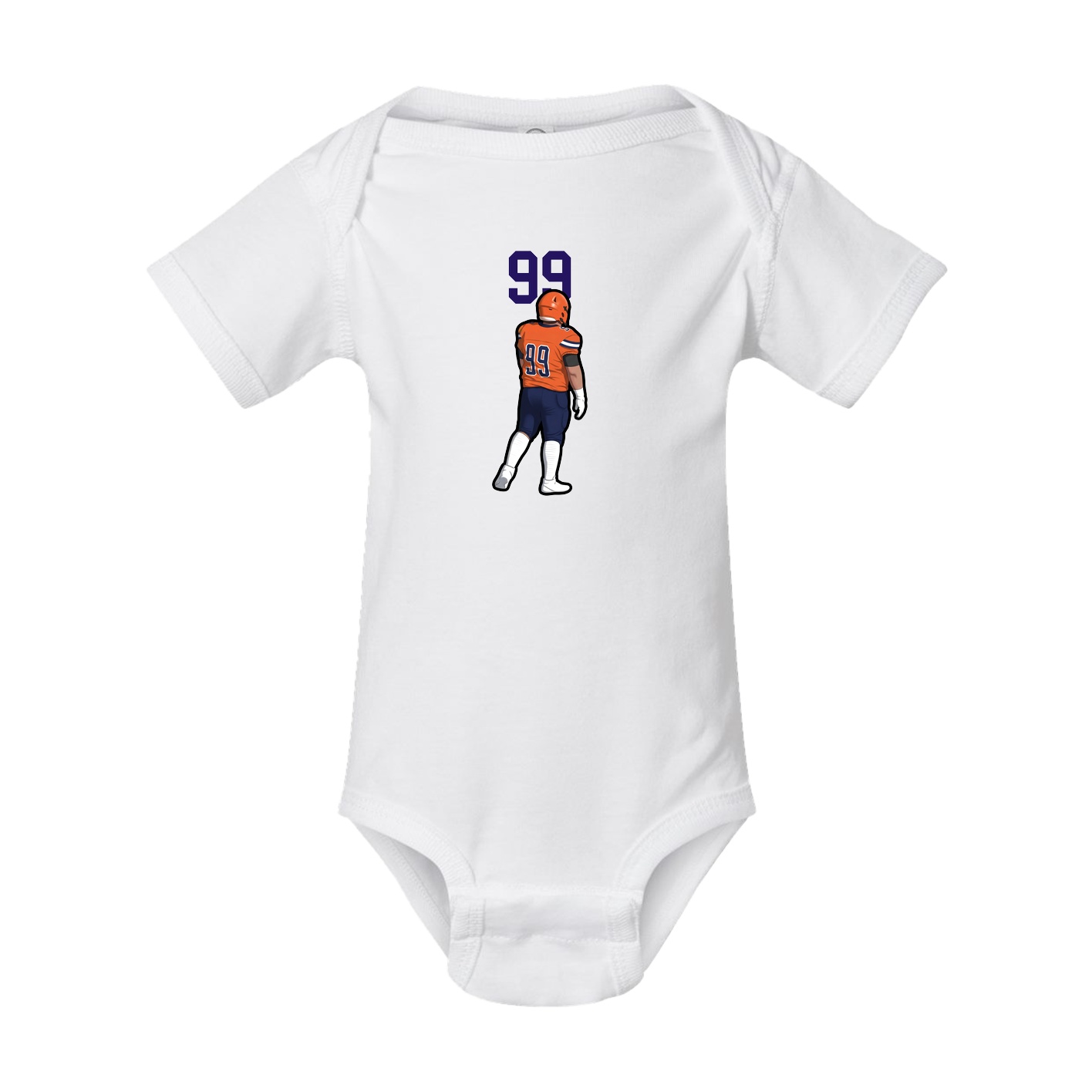 Baby Onesie — Number Top in White