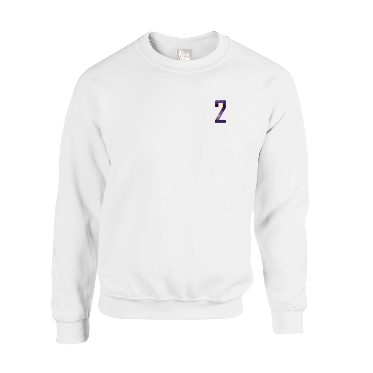 Fleece Crew — Front Shirsy in White