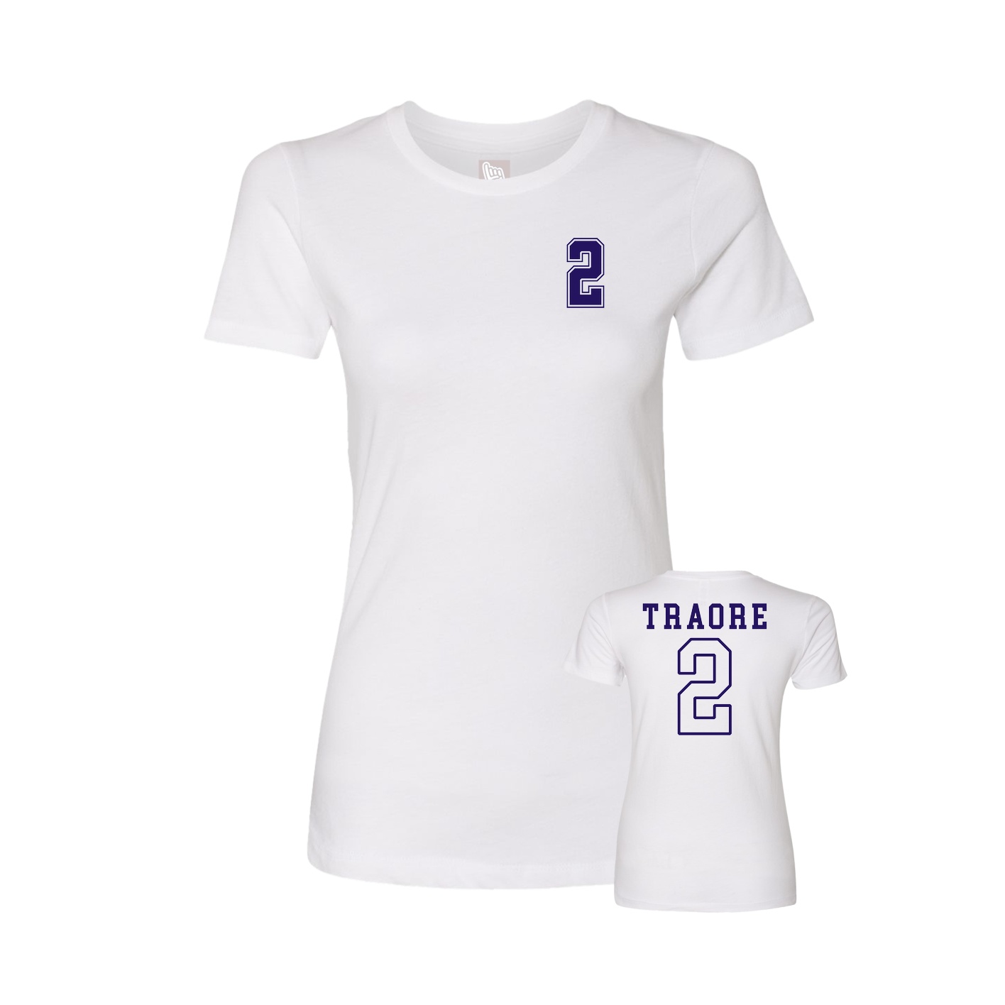 Womens Tee — Chest Back in White