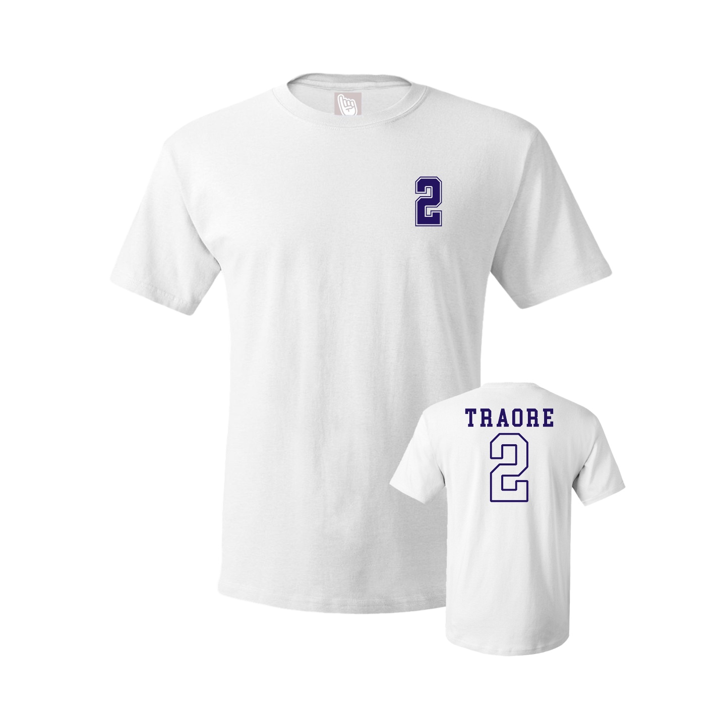Youth Tee — Chest Back in White