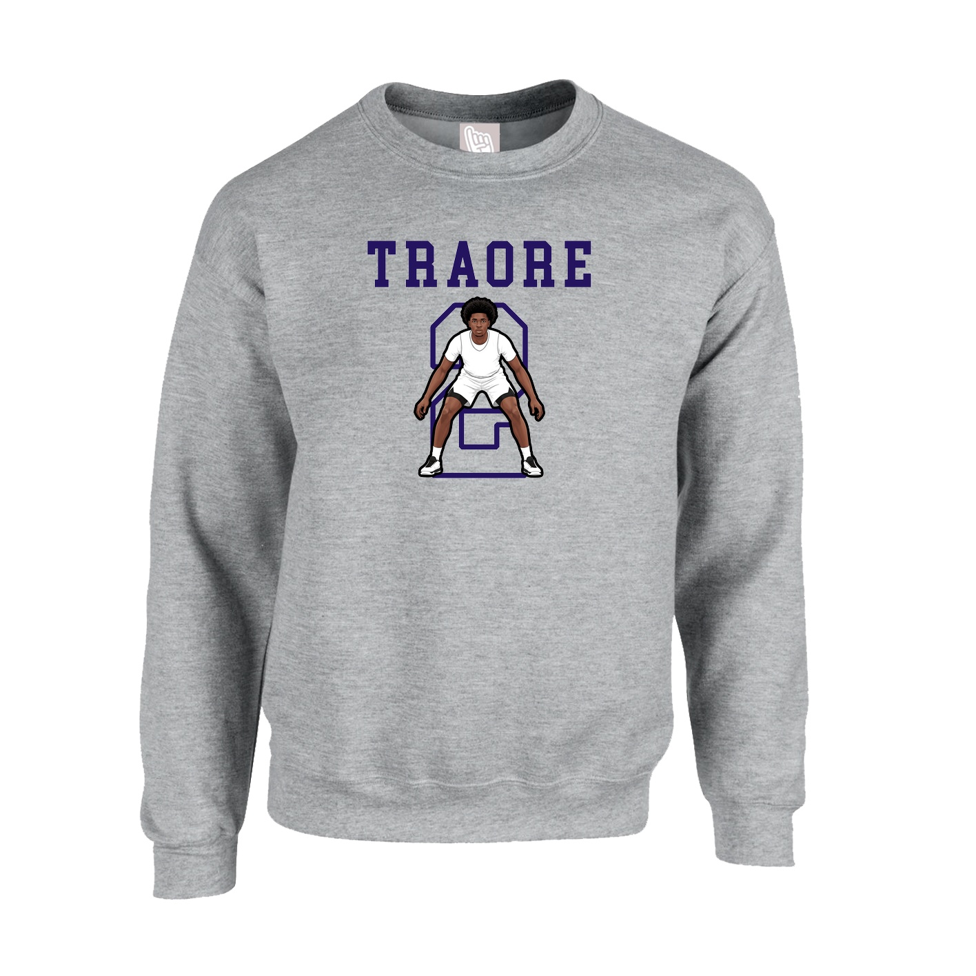 Fleece Crew — Shirsey in Grey