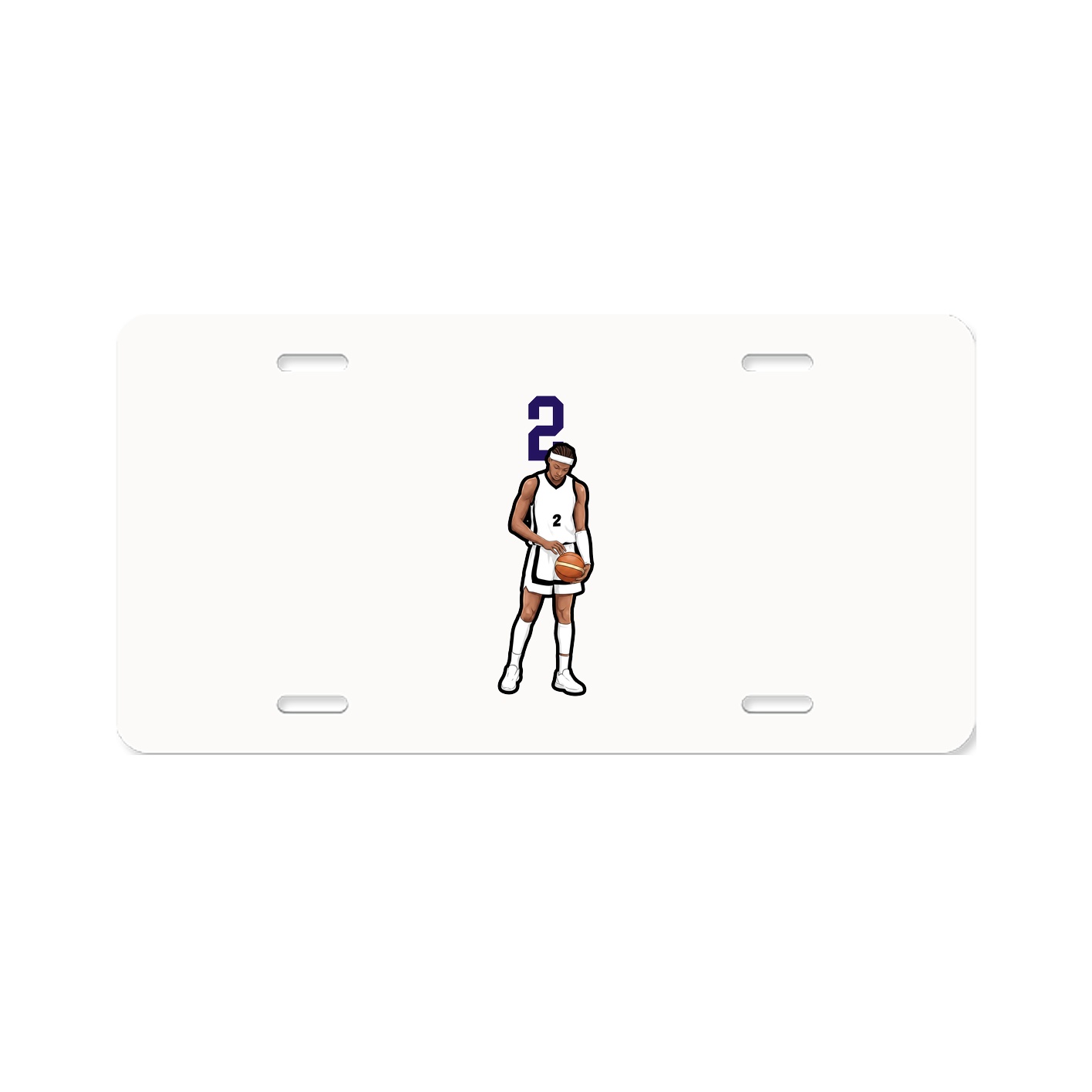 License Plate — Number Top in Classic