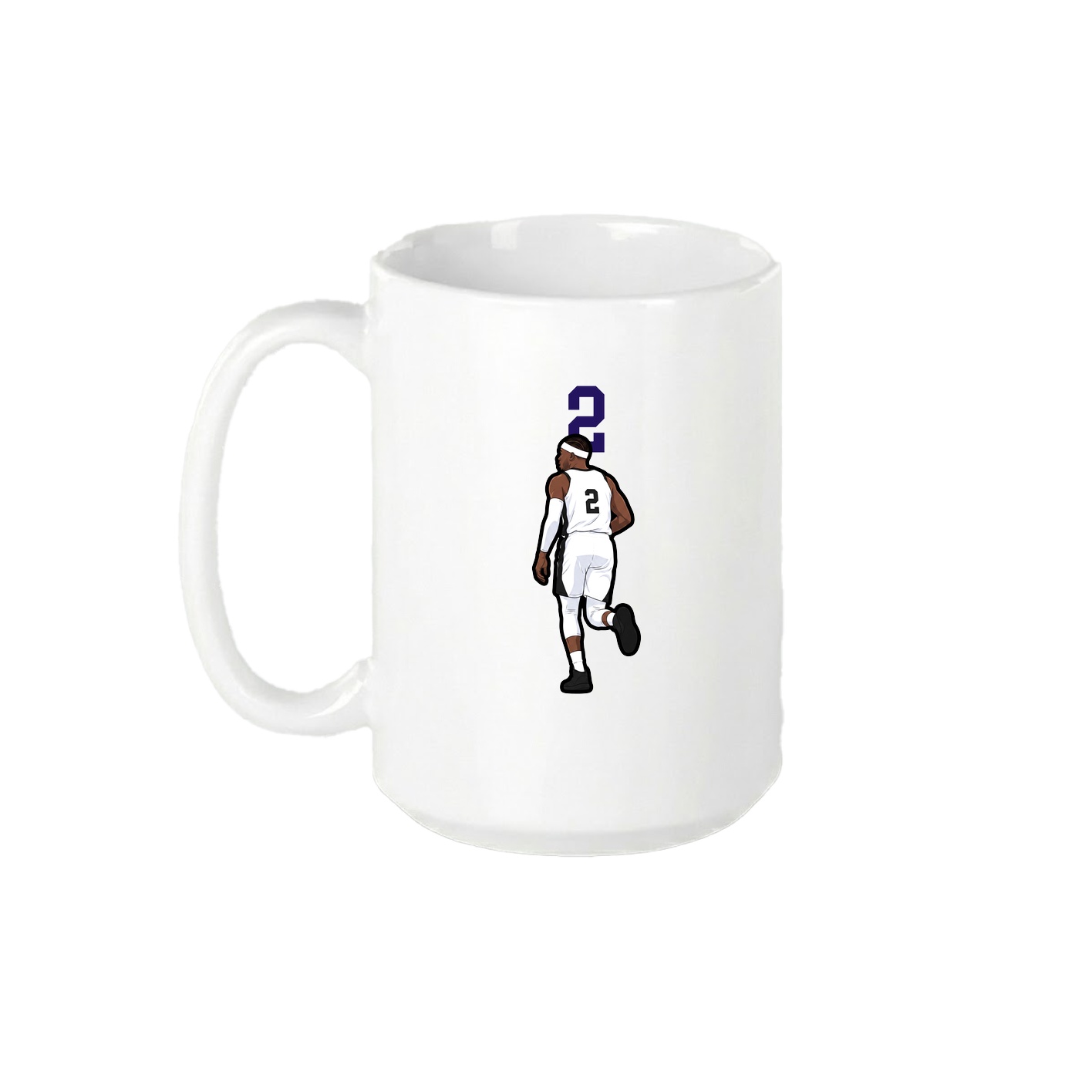 15oz Coffee Mug — Number Top in White