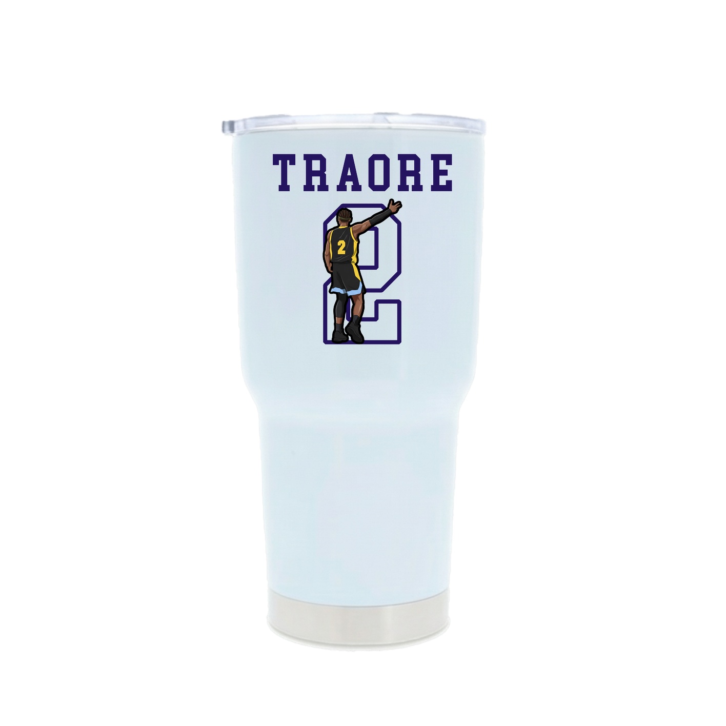 30oz Stainless Steel Tumbler — Shirsey in White