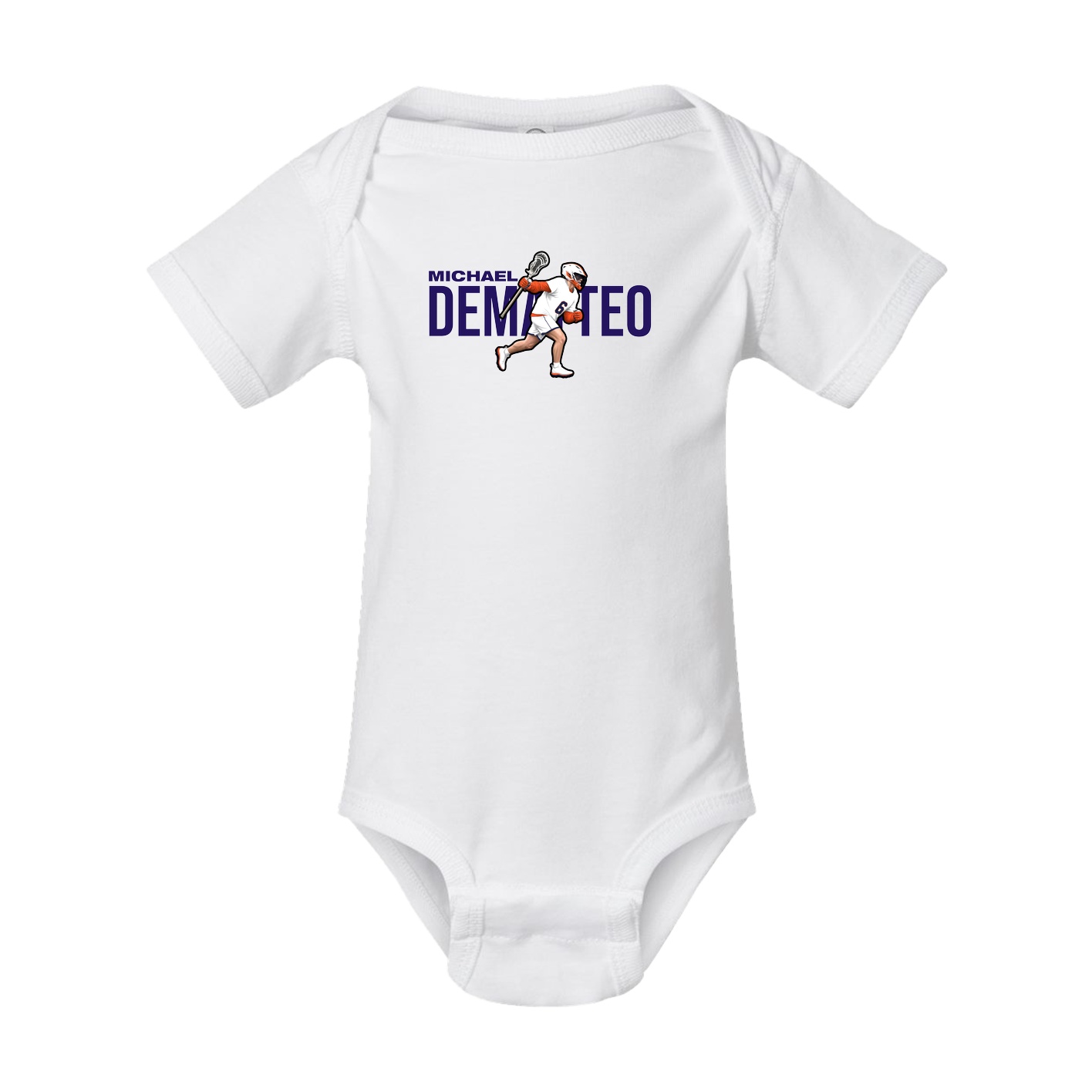 Baby Onesie — Player Name in White