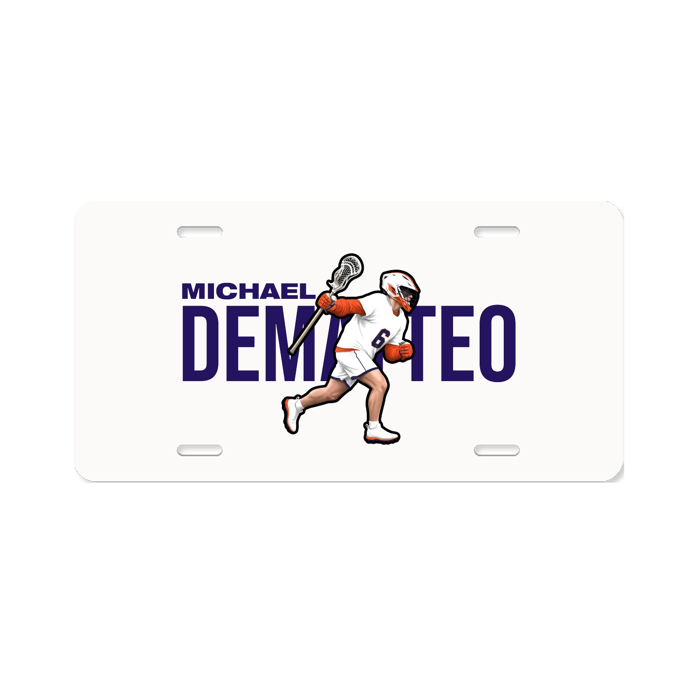 License Plate — Player Name in Classic