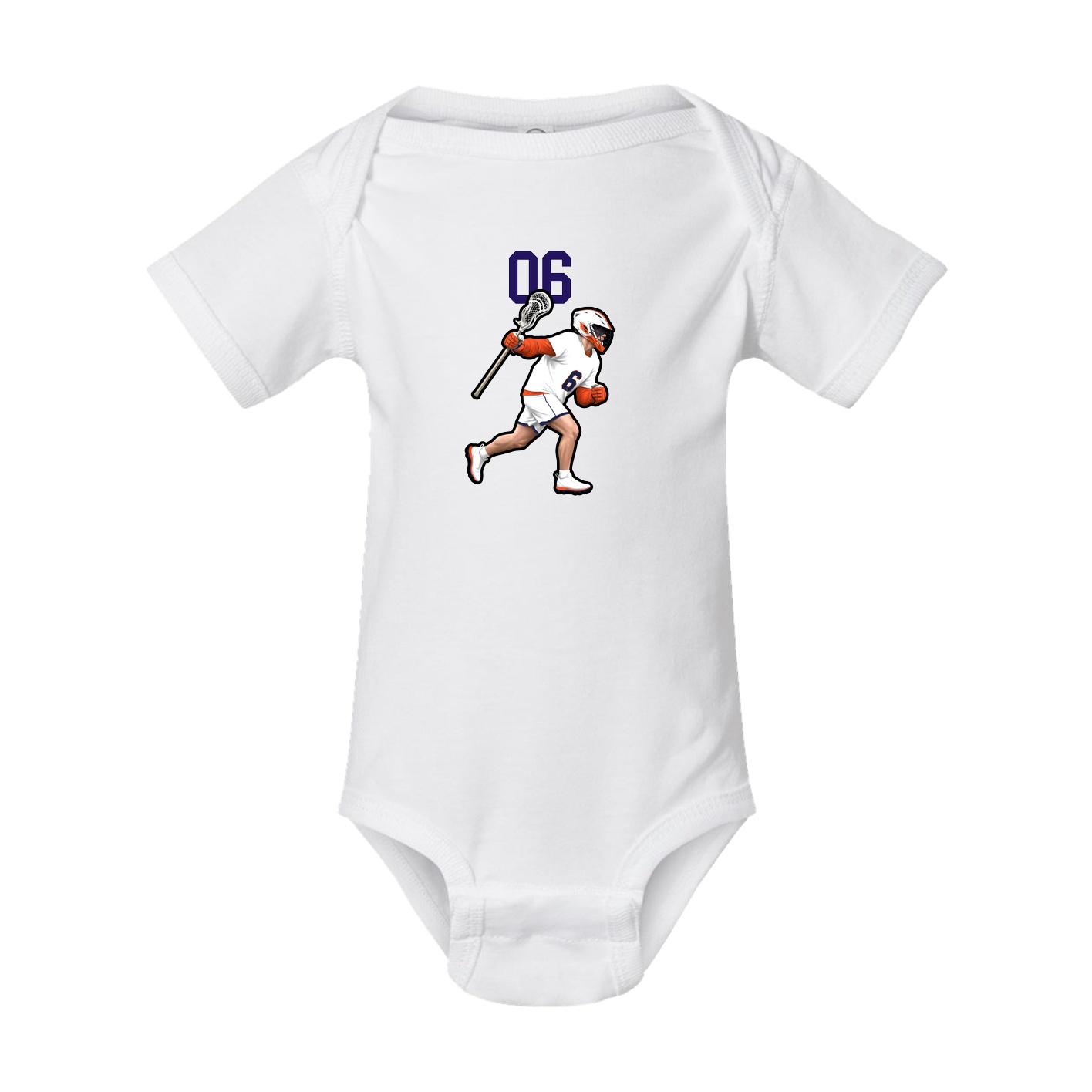 Baby Onesie — Number Top in White