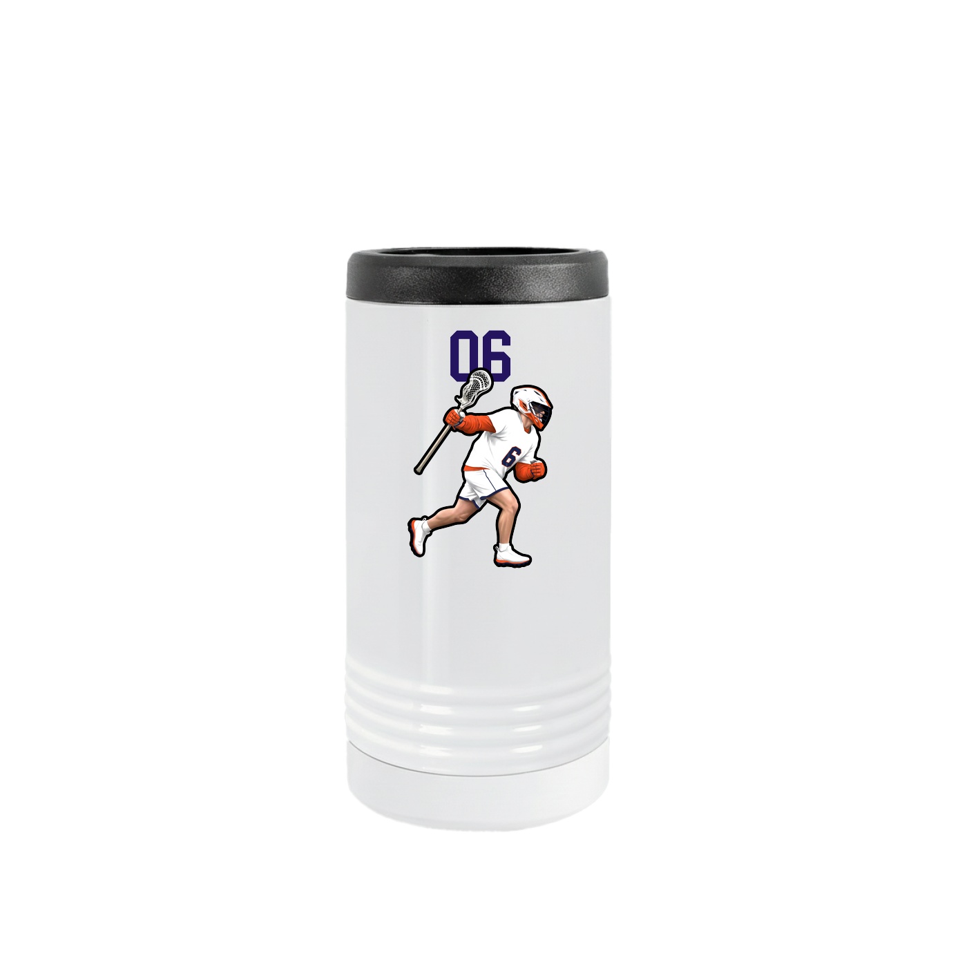 Slim Beverage Holder — Number Top in White