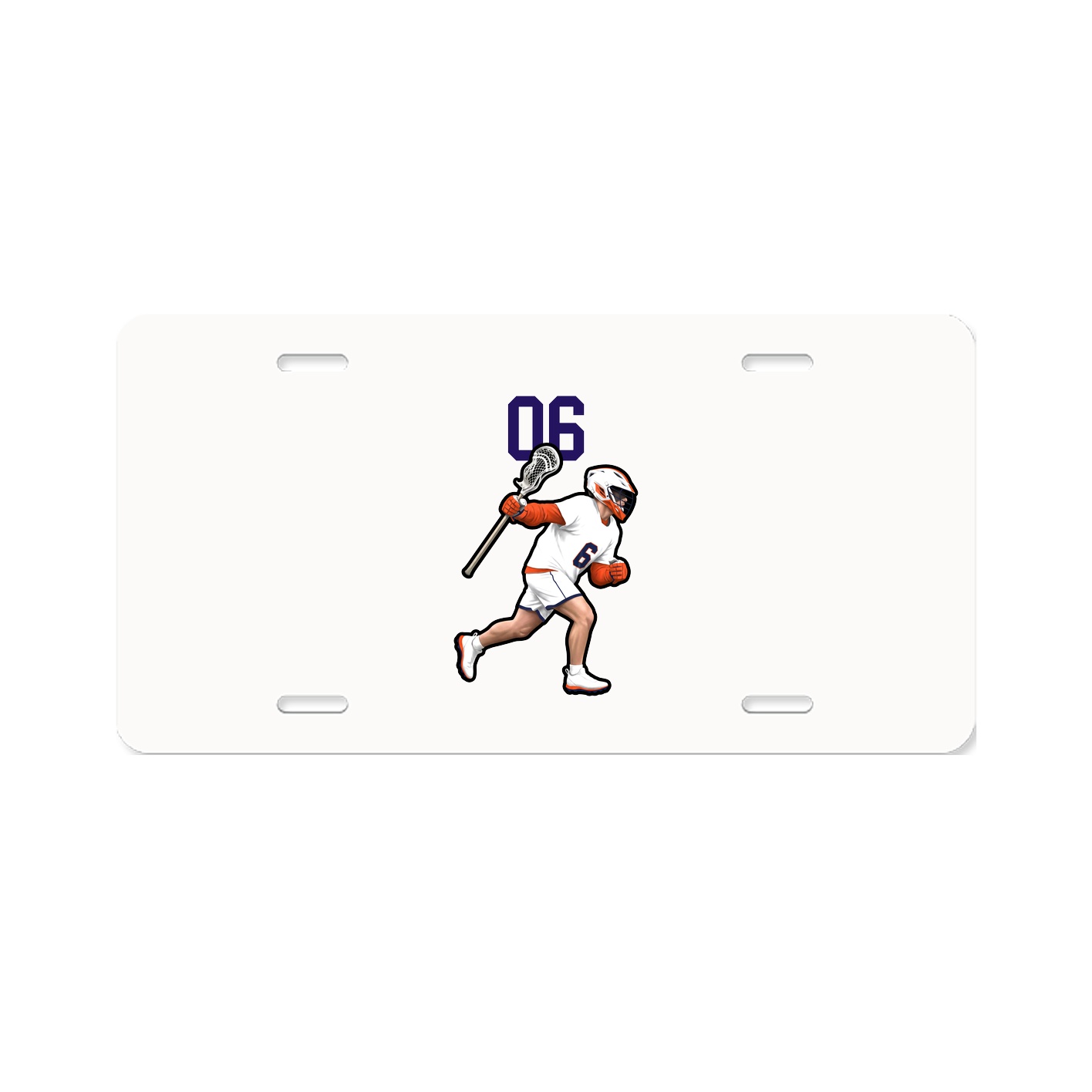 License Plate — Number Top in Classic