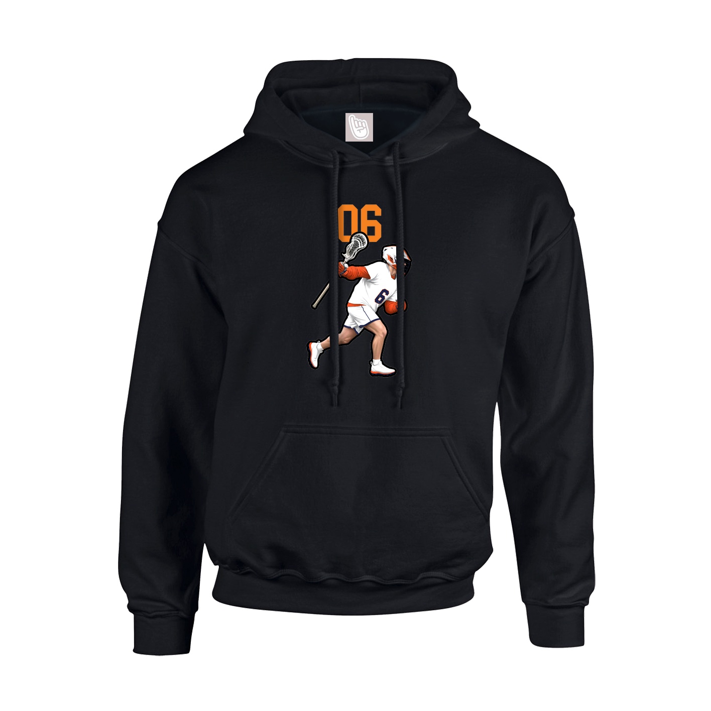 Youth Hoodie — Number Top in Black