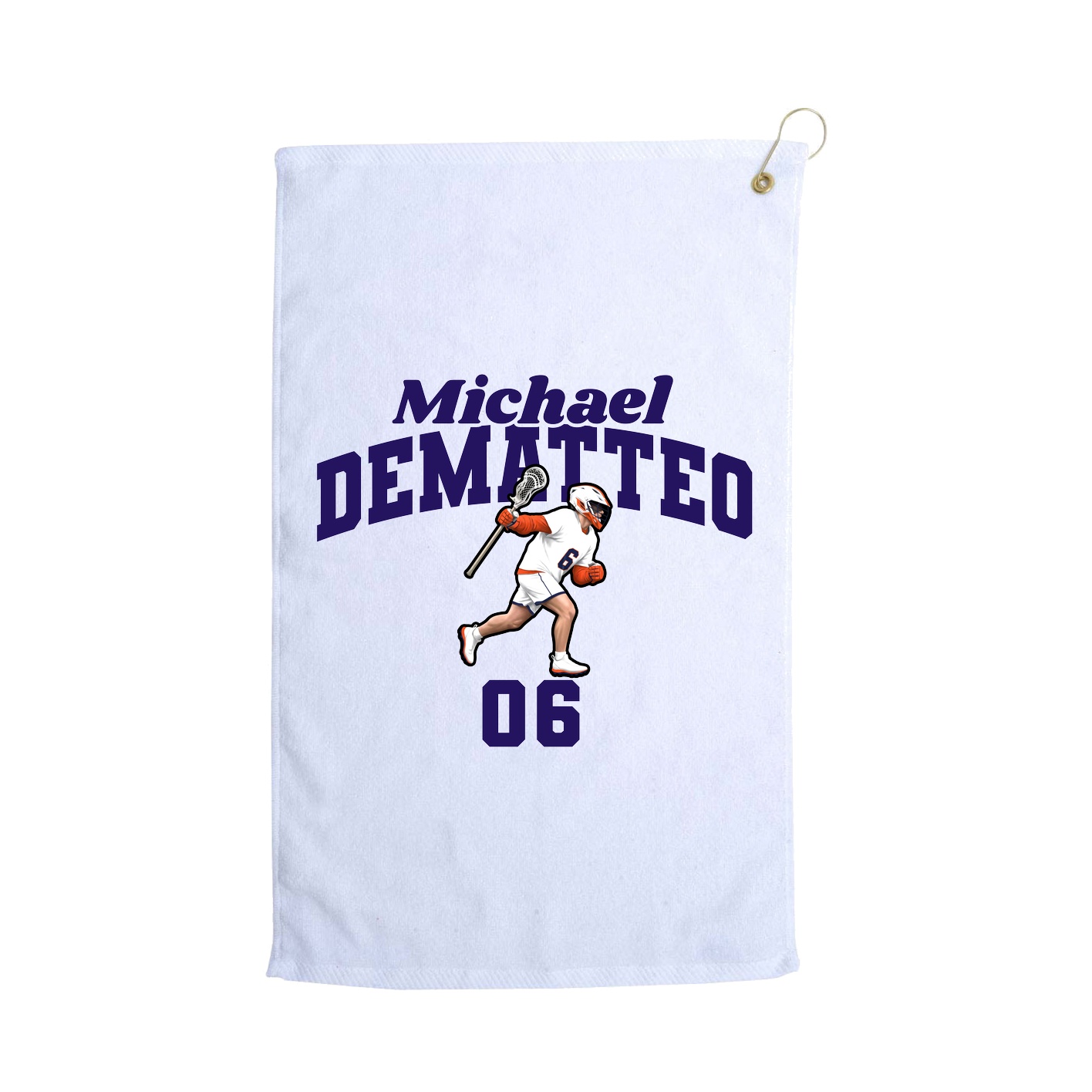 Golf Towel — Signature Arch in White