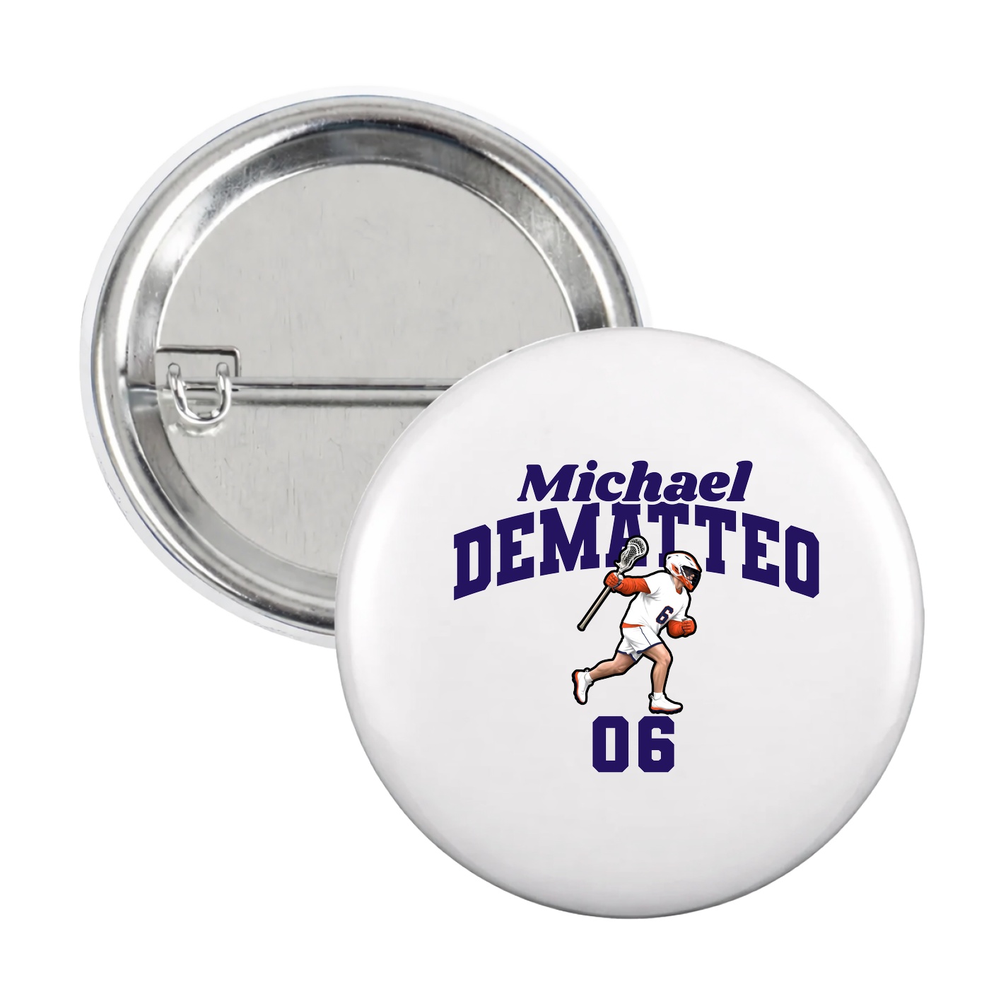 Game Day Button — Signature Arch in White