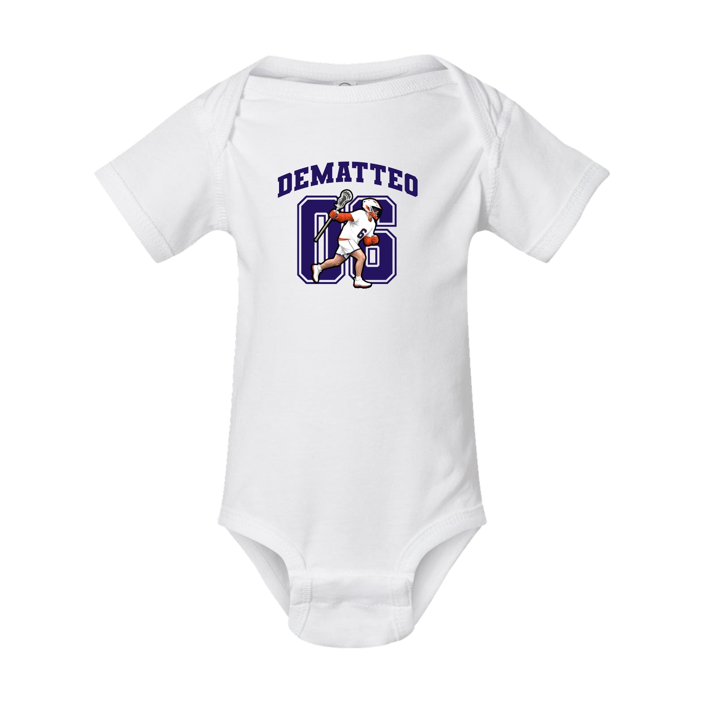 Baby Onesie — Number in White
