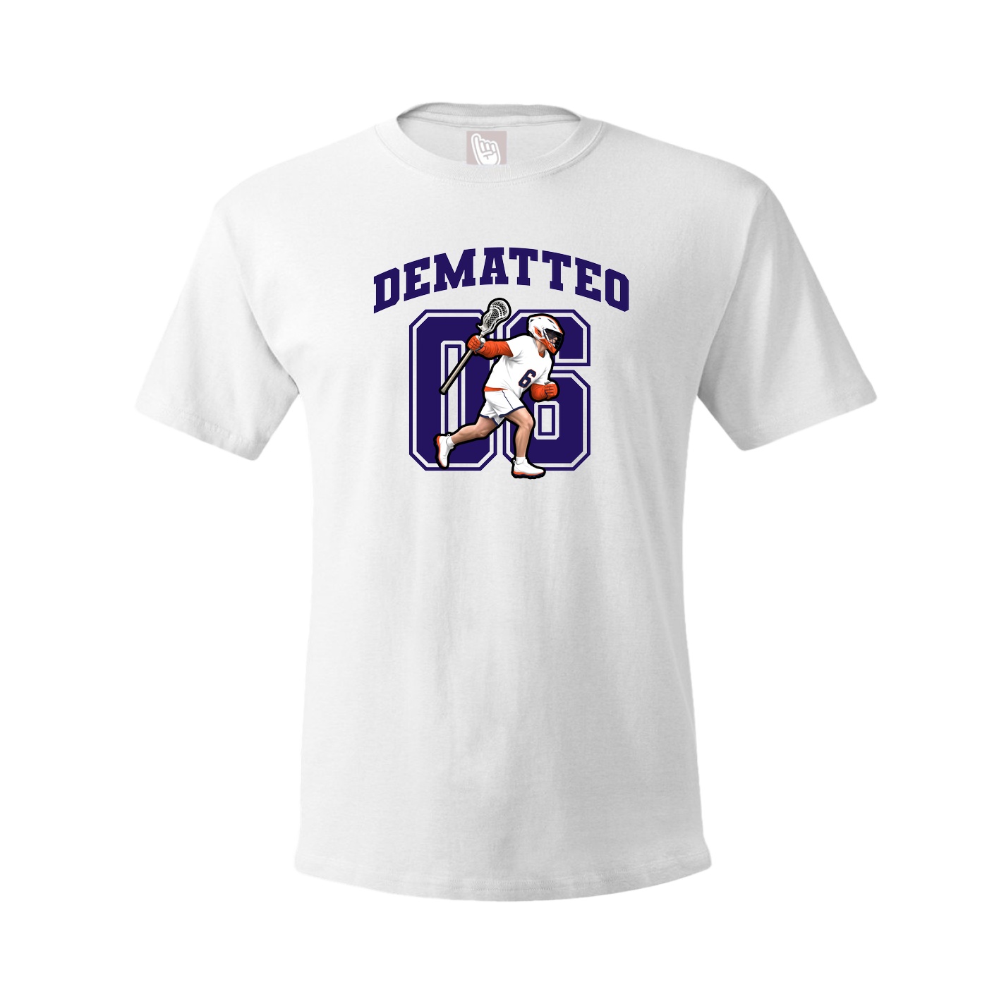Youth Tee — Number in White