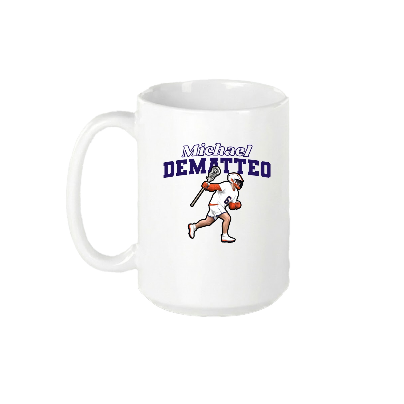 15oz Coffee Mug — Name Arch in White