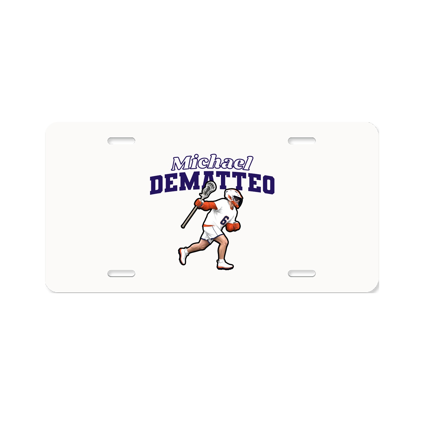 License Plate — Name Arch in Classic