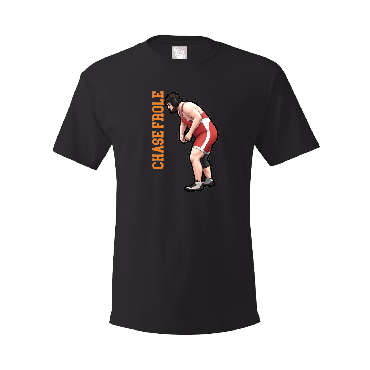 Tee — Name Vertical in Black