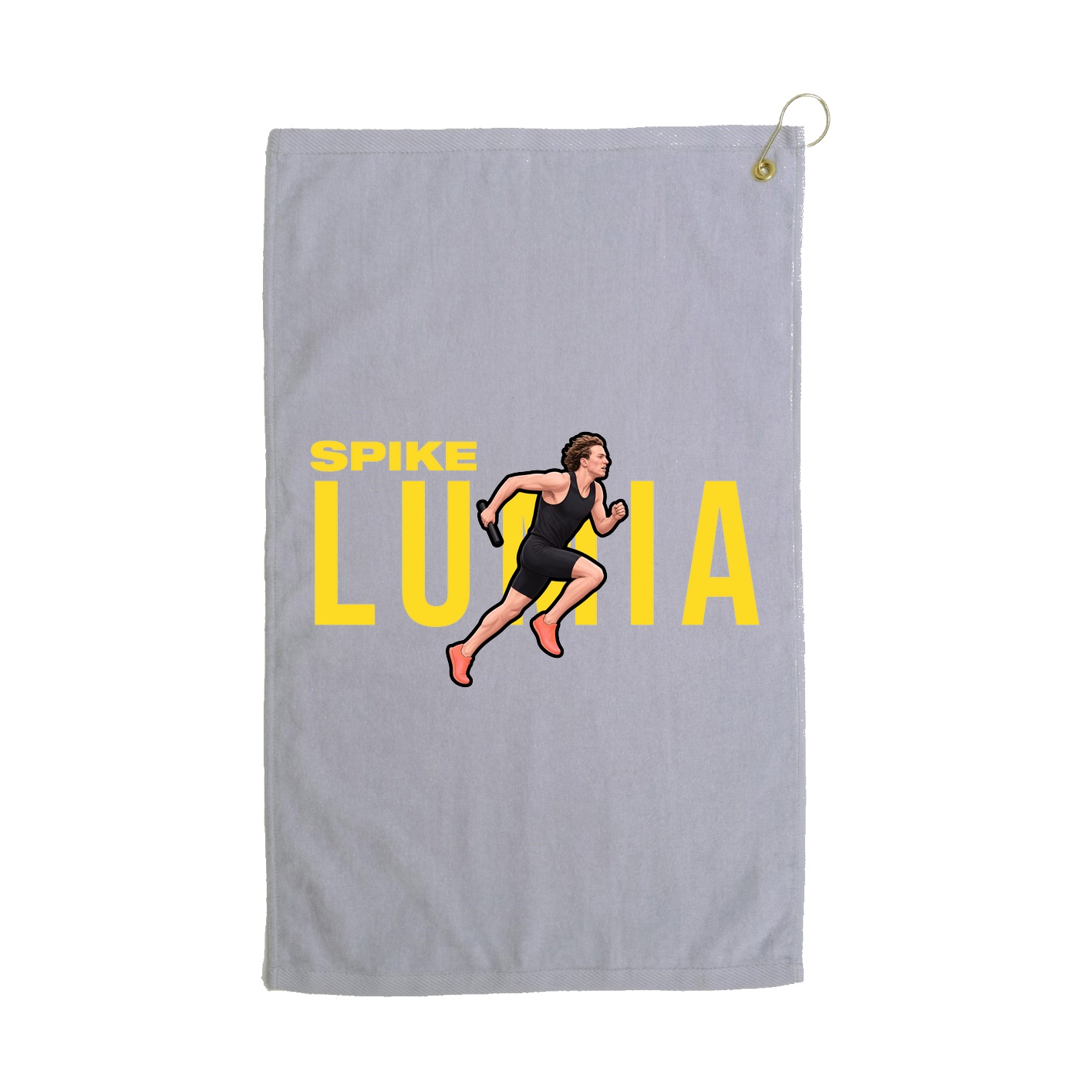 Golf Towel — Player Name in Grey